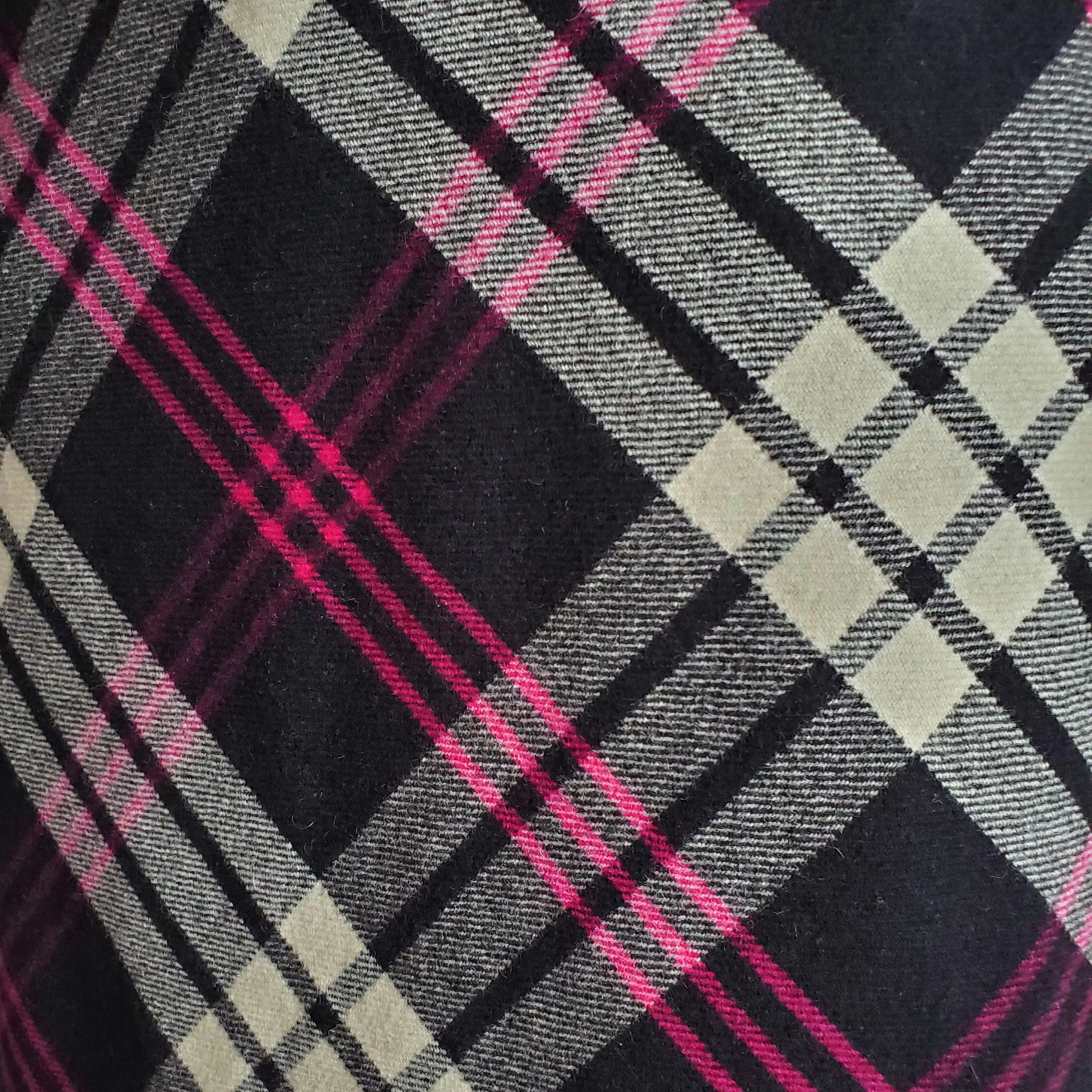 80s Plaid Midi Skirt High Waisted Wool Angora Lined By Horst Basler - Image 3