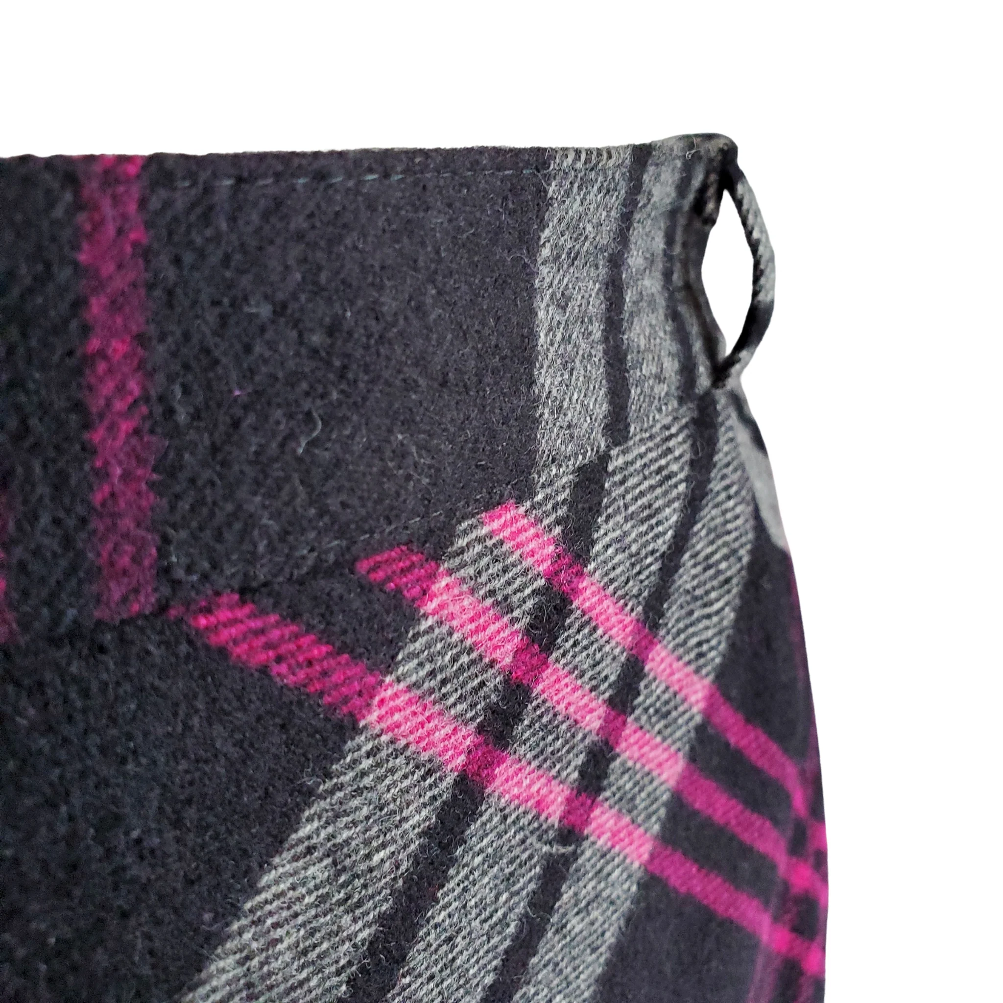 80s Plaid Midi Skirt High Waisted Wool Angora Lined By Horst Basler - Image 5