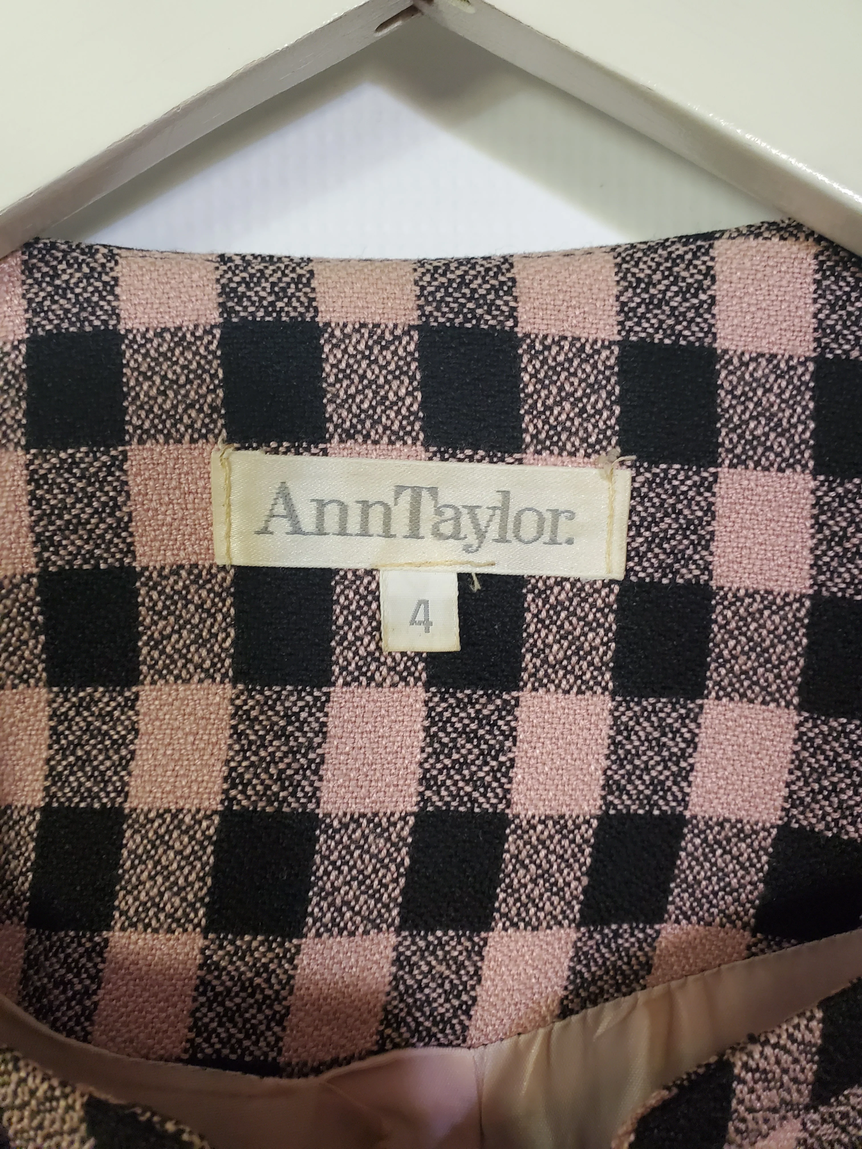 80s Plaid Suit Jacket By Ann Taylor - Image 5