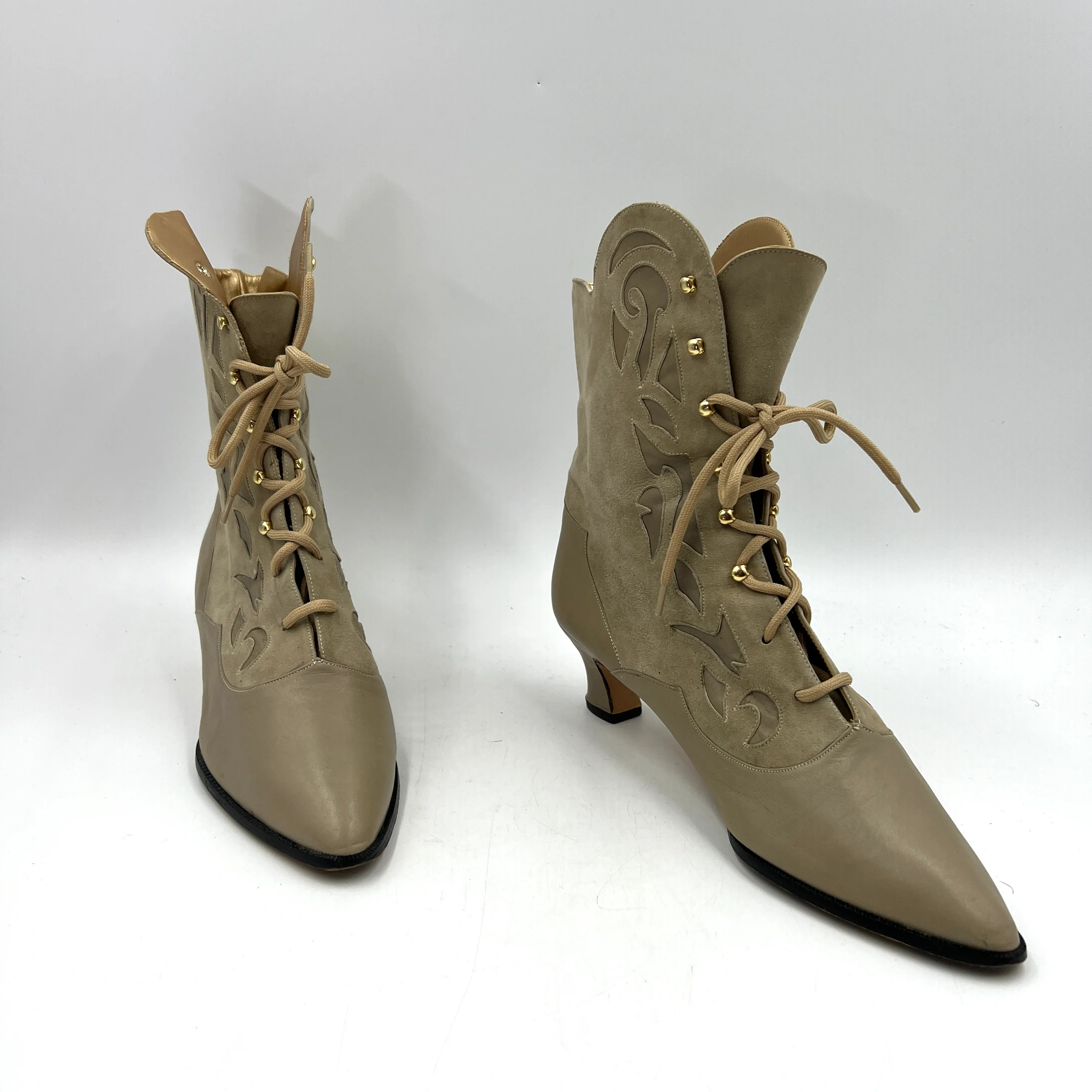 80s Pointy Toe Ankle Boots Fairycore - Image 9