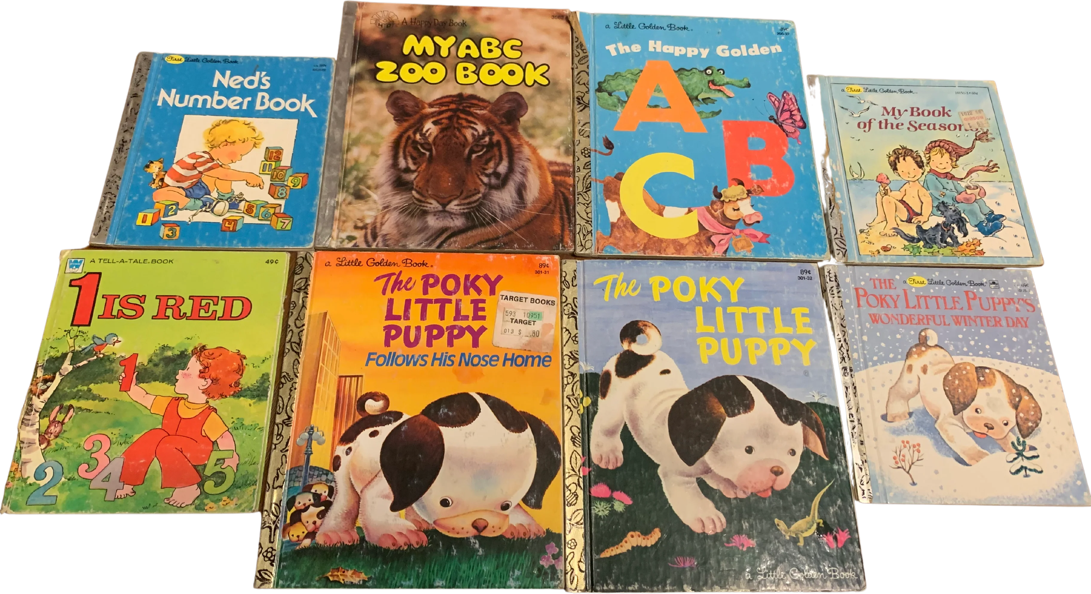 80s Poky Little Puppy And Golden And Tell-a-tale Books
