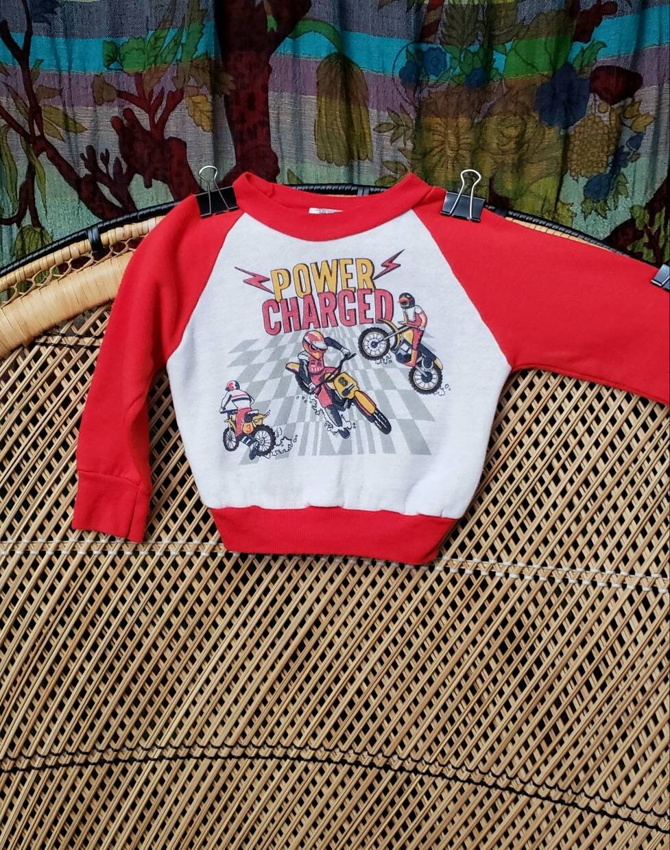 80s Power Charged Motocross Sweatshirt 2t by Andover Togs - Image 3