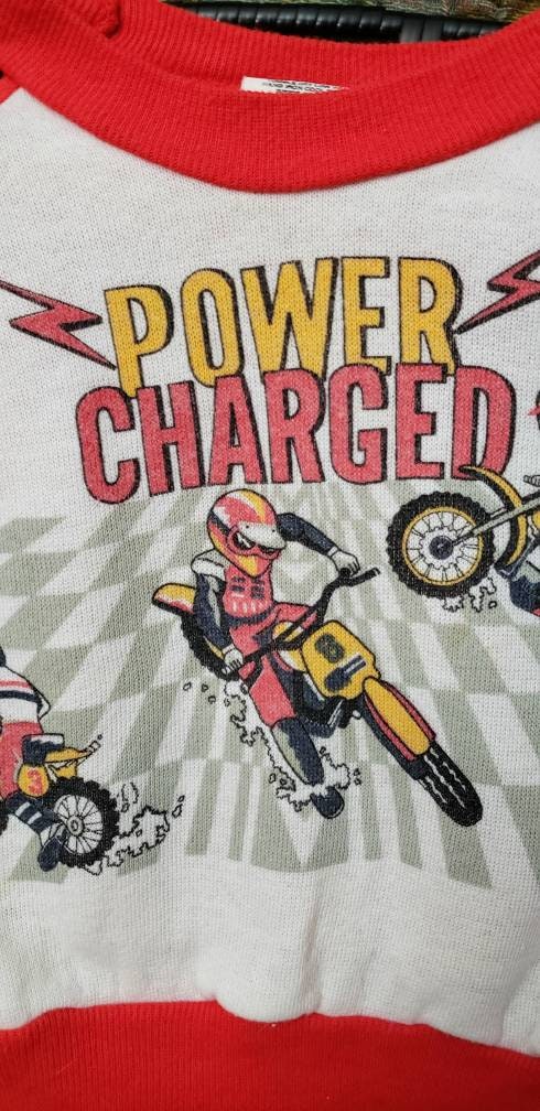 80s Power Charged Motocross Sweatshirt 2t by Andover Togs - Image 5