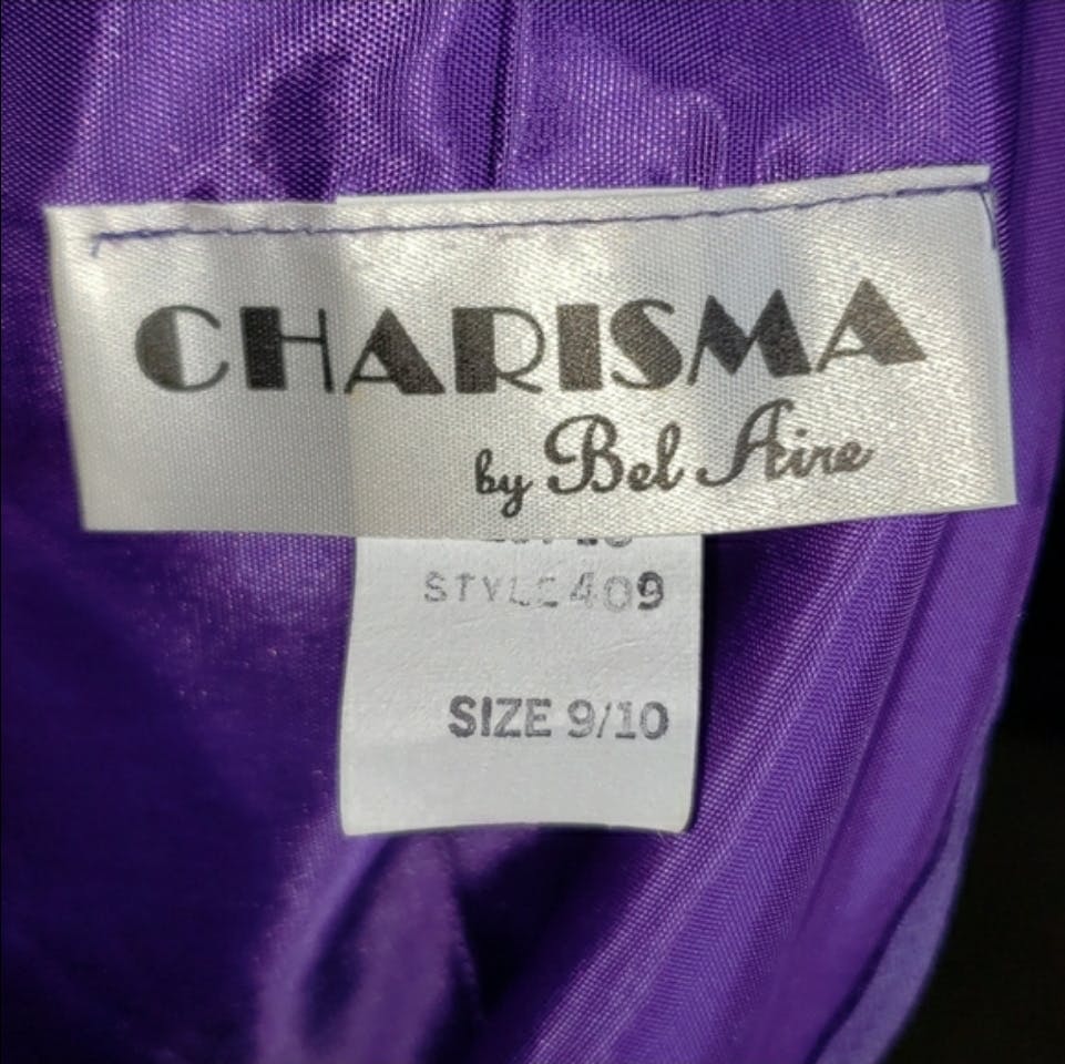 80's Purple Special Ocassion Lace Top Dress by Charisma By Bel Aire - Image 13