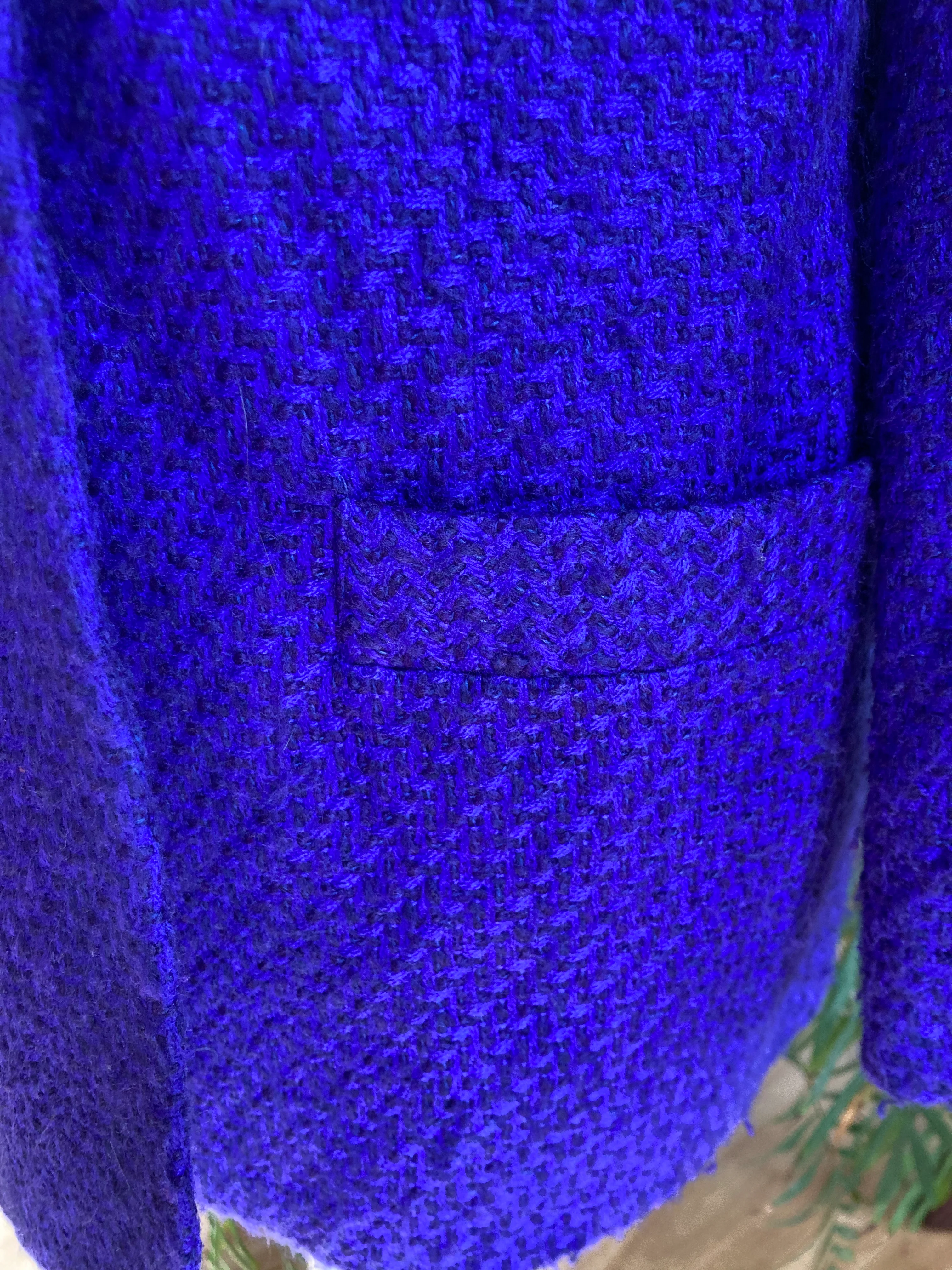 80s Purple Tweed Oversized Jacket By J R T - Image 6