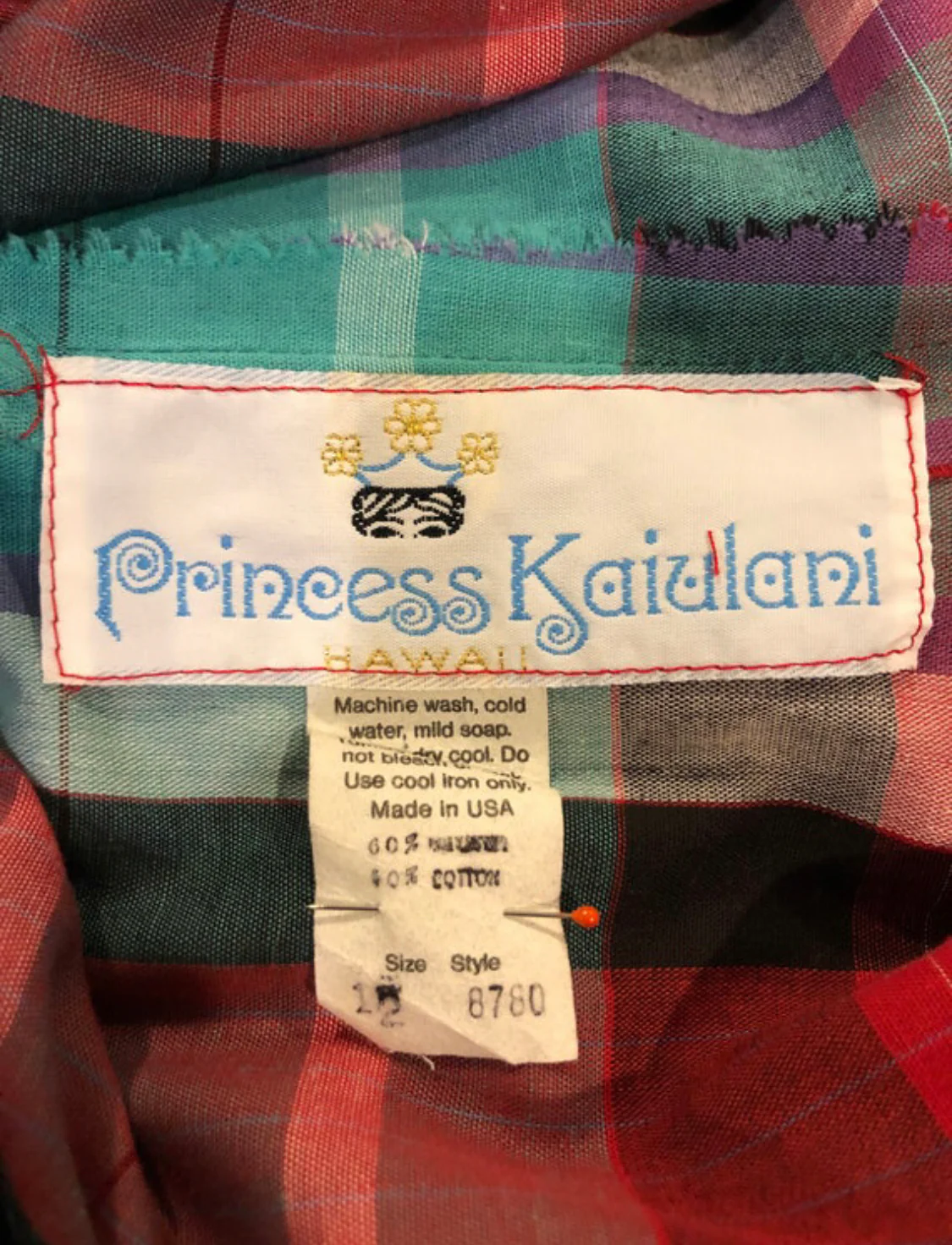 80s Rare Princess Kaiulani Christmas Dress - Image 8