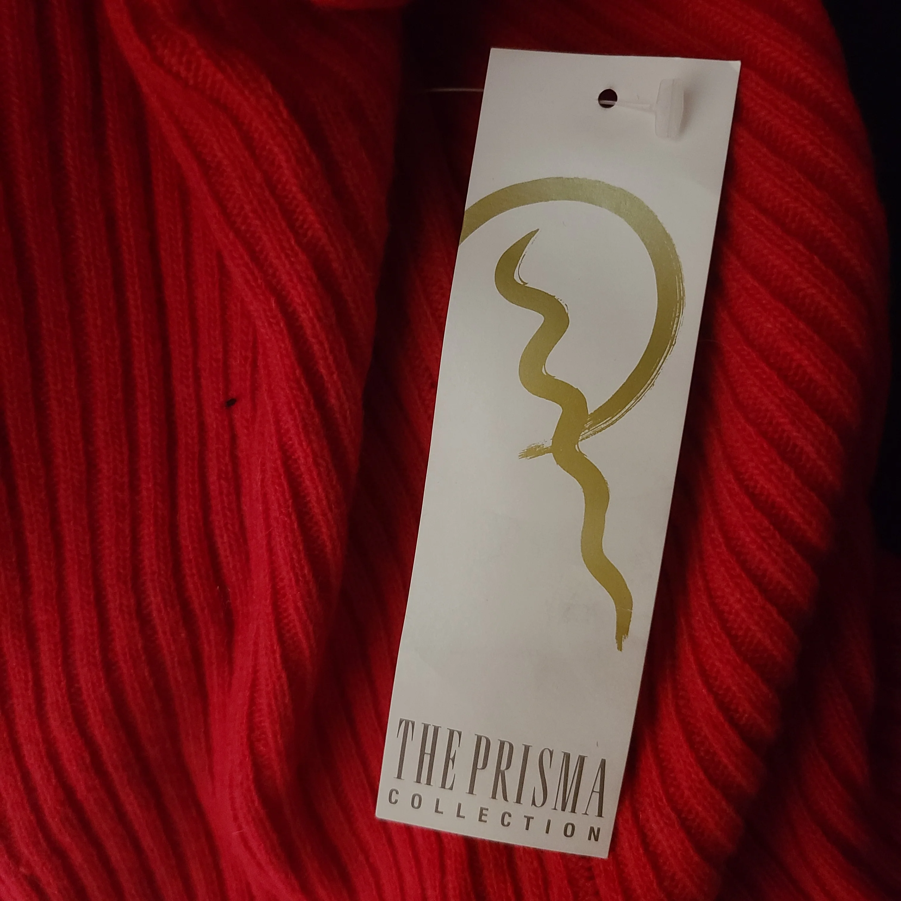 80s Red Rhinestone Embellished Sweater By The Prisma Collection - Image 6