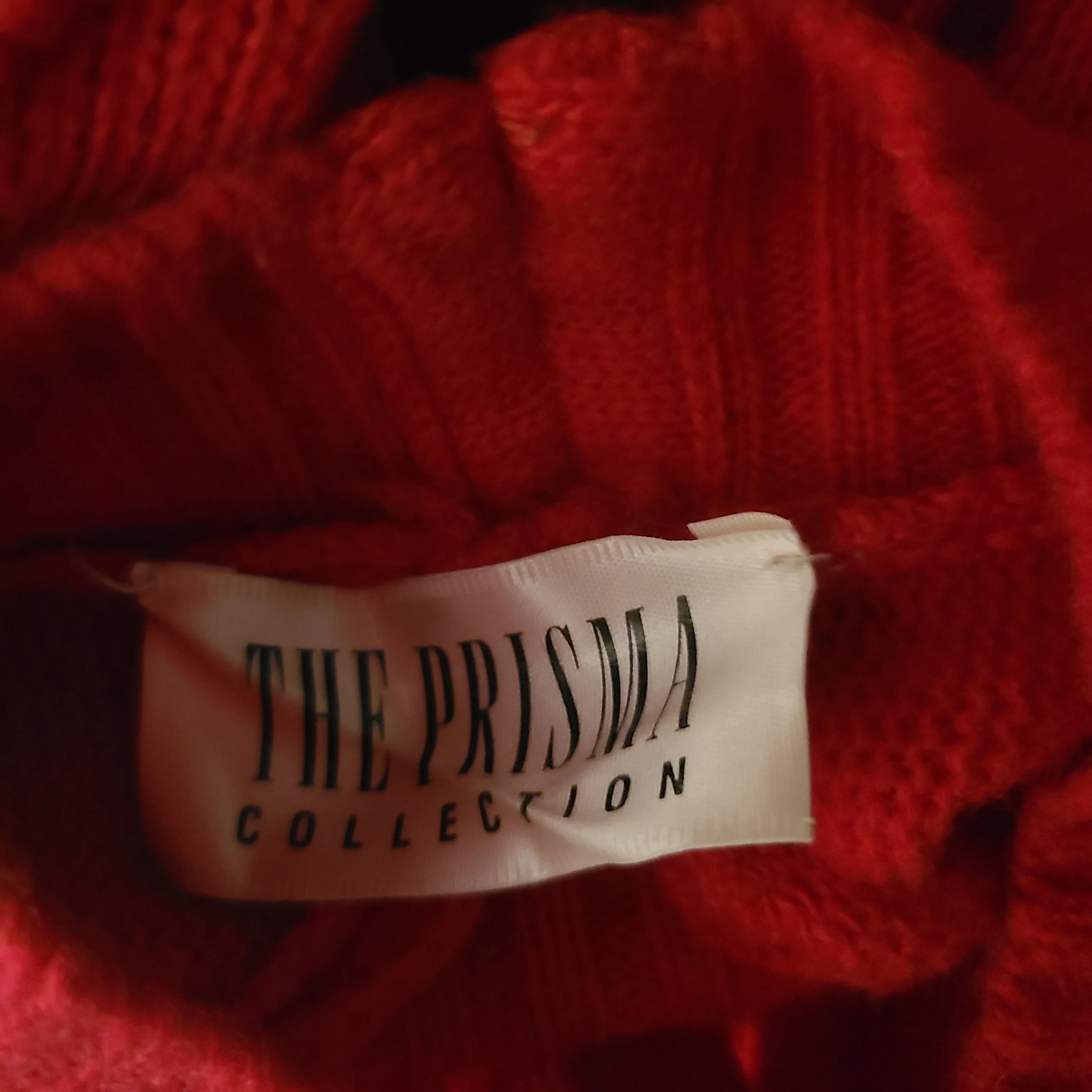80s Red Rhinestone Embellished Sweater By The Prisma Collection - Image 7