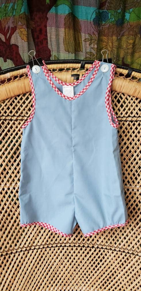 80s Red White and Blue Baby Romper 12m - Image 3