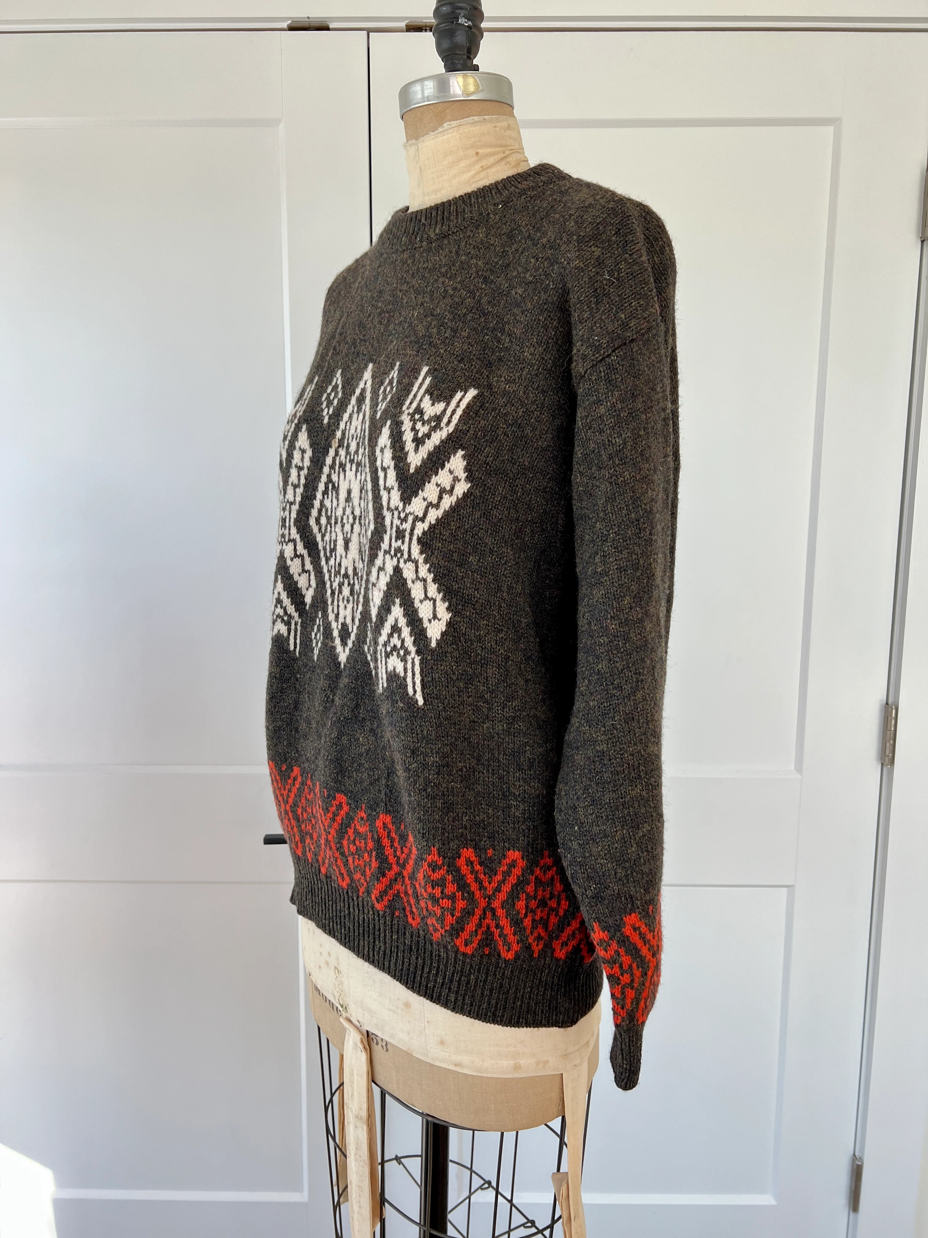 80s Retro Geometric Crewneck Sweater By United Colors of Benetton - Image 5