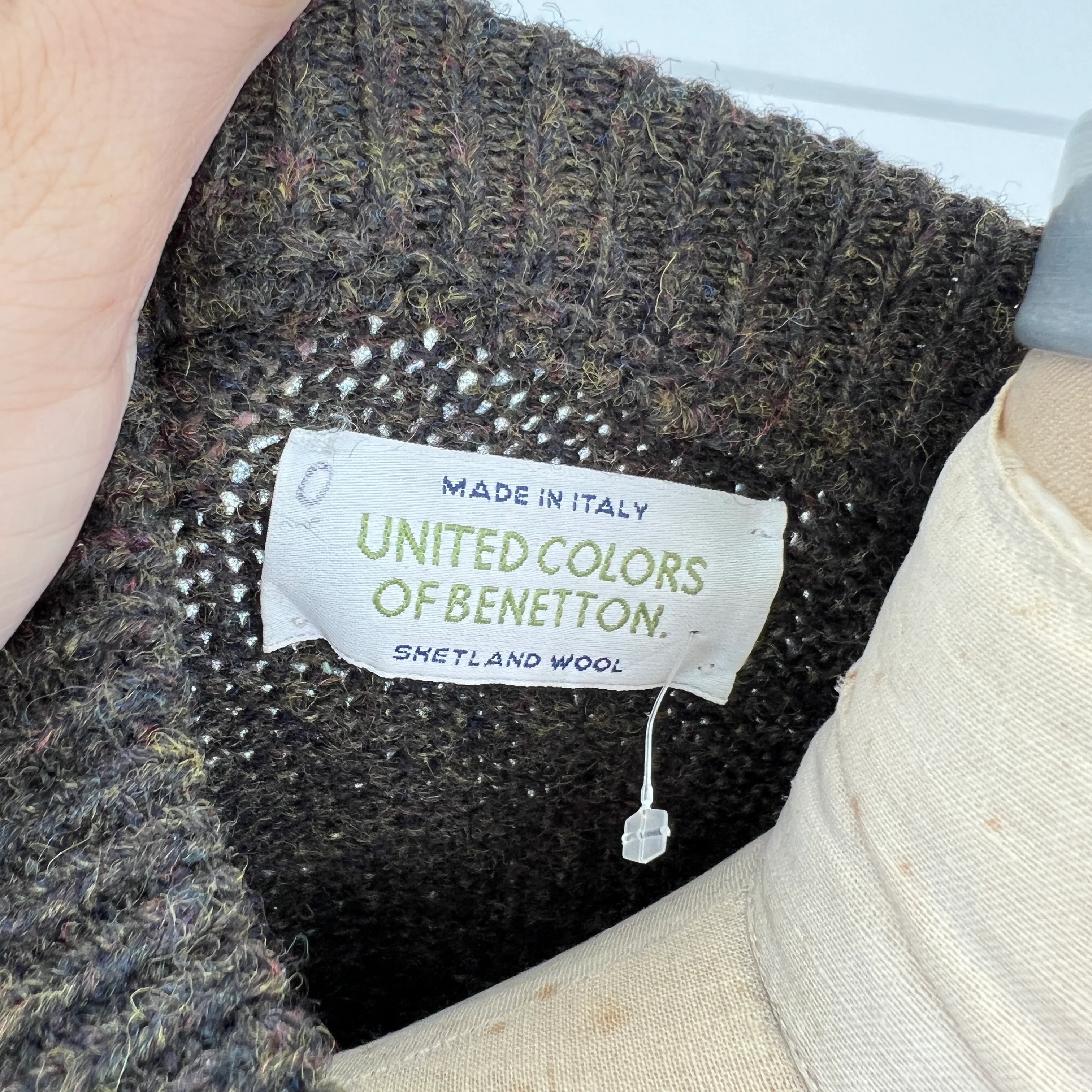 80s Retro Geometric Crewneck Sweater By United Colors of Benetton - Image 7