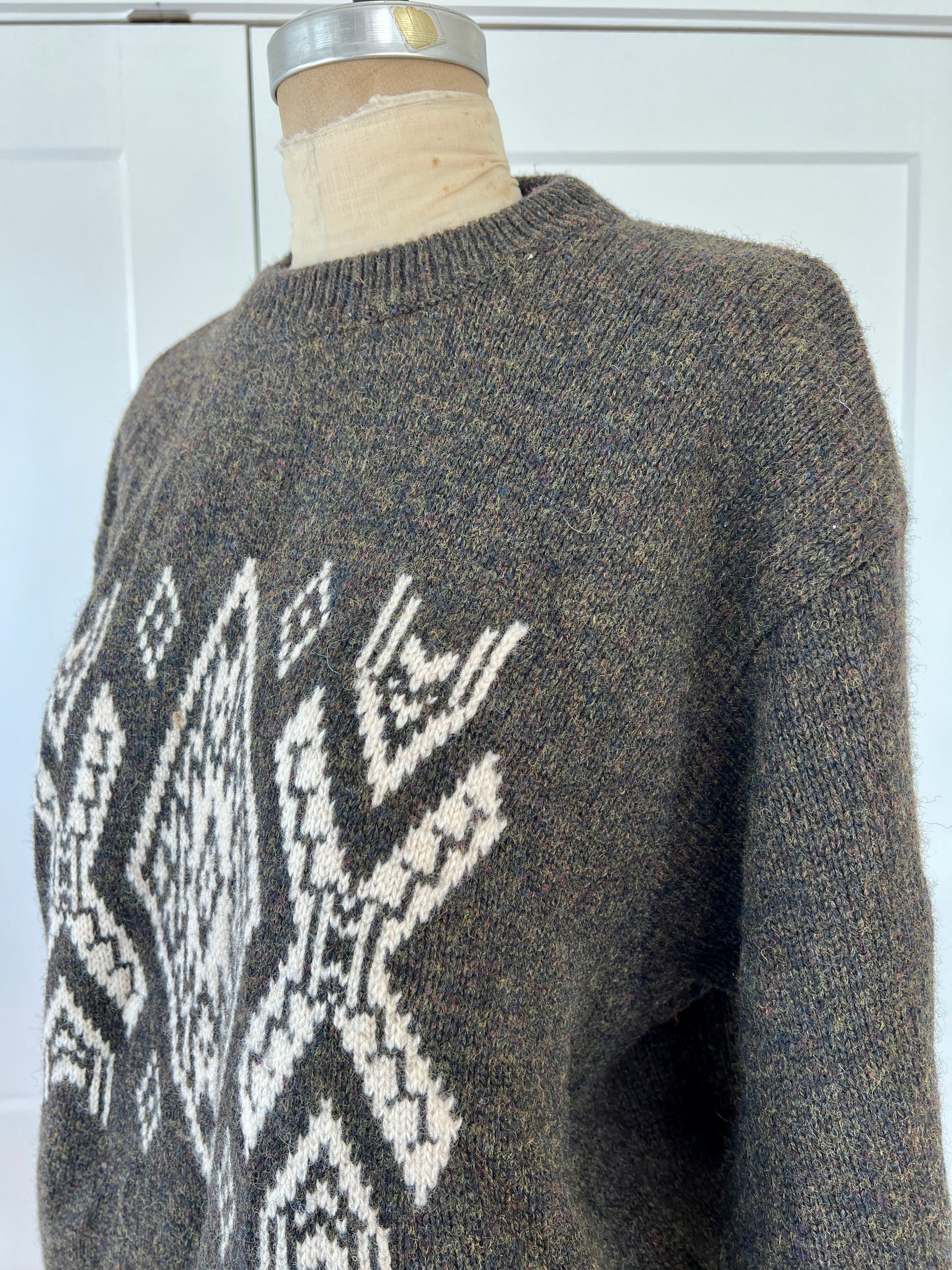 80s Retro Geometric Crewneck Sweater By United Colors of Benetton - Image 9