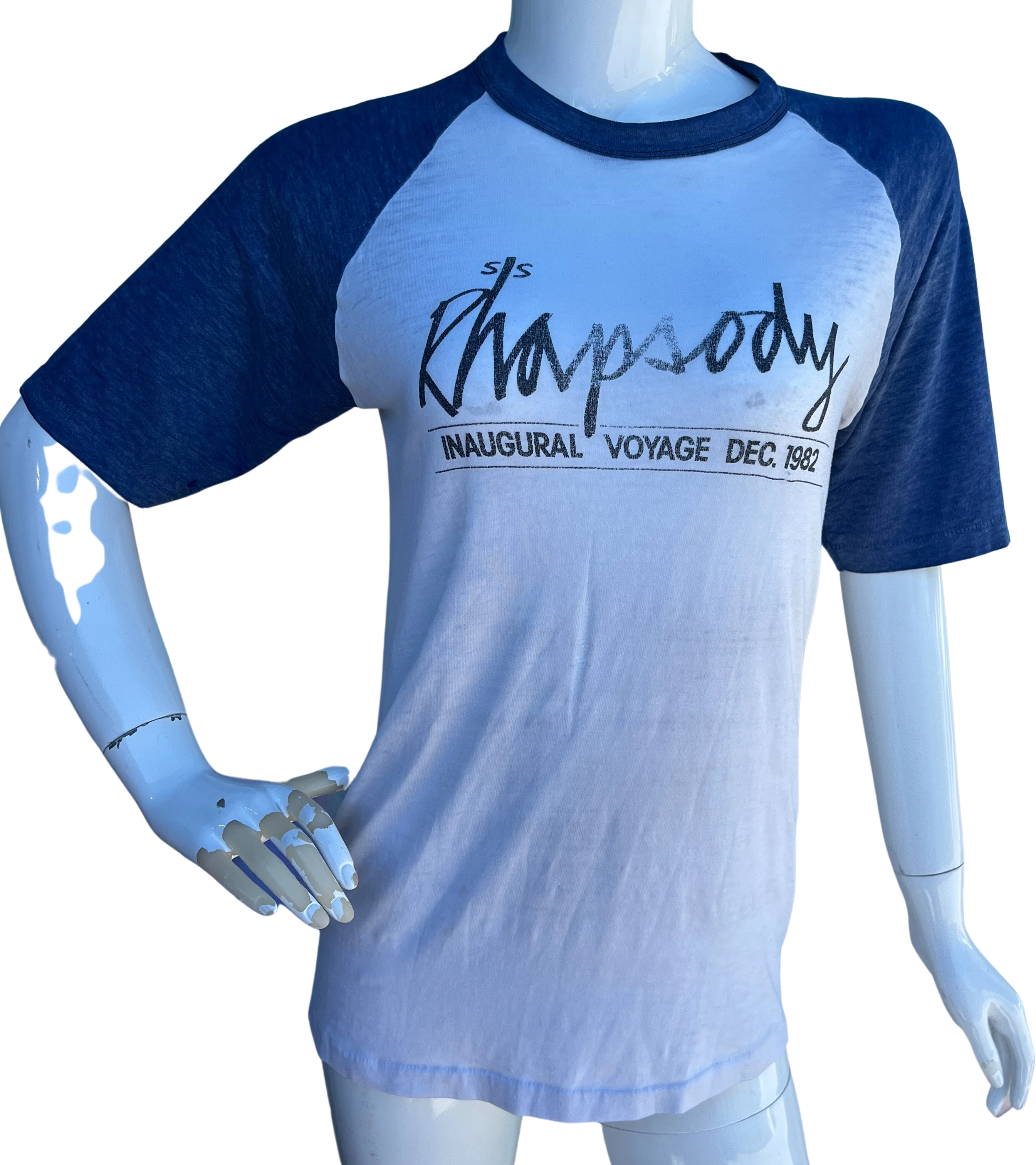 80s Rhapsody Inaugural Voyage Baseball Tee by Hanes