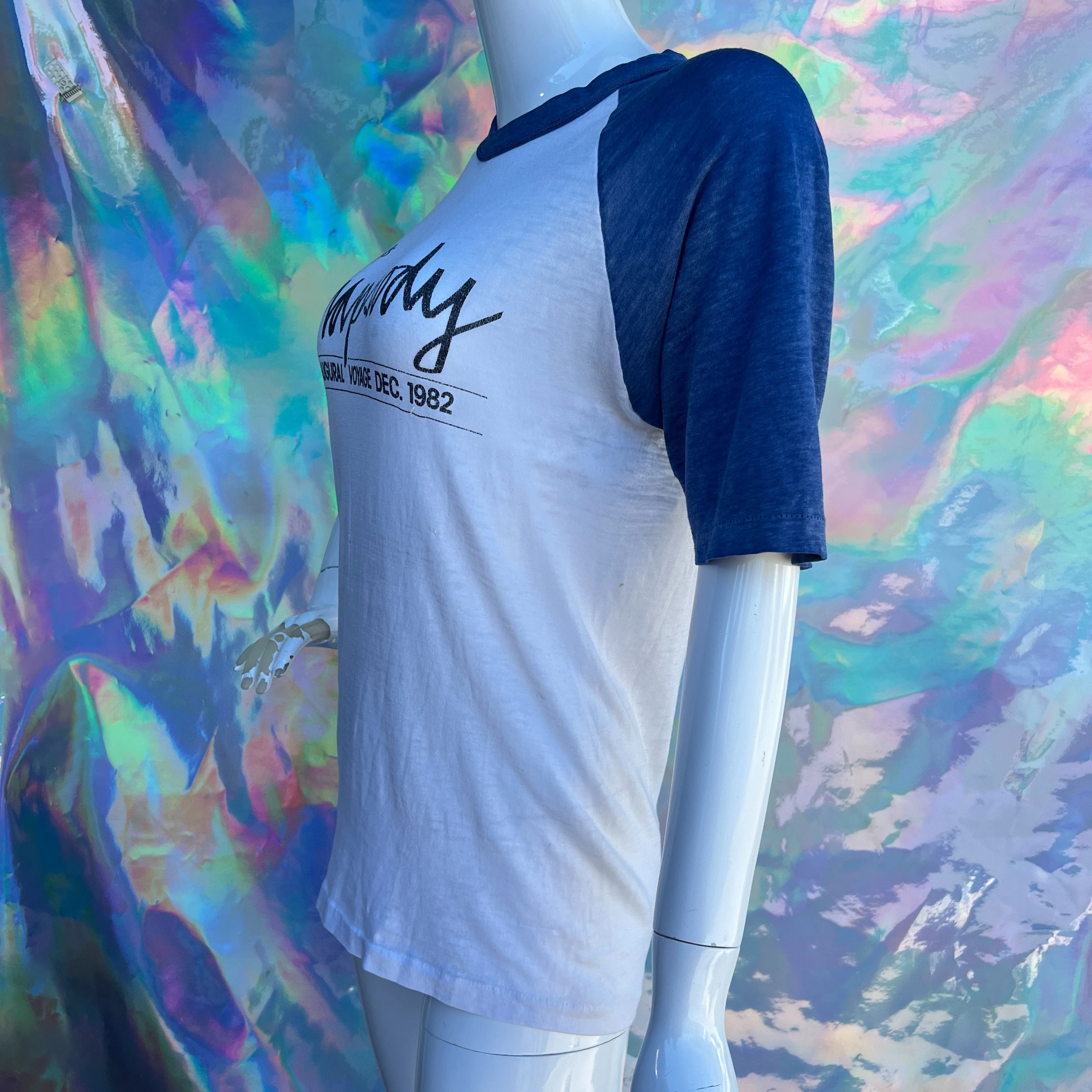 80s Rhapsody Inaugural Voyage Baseball Tee by Hanes - Image 10