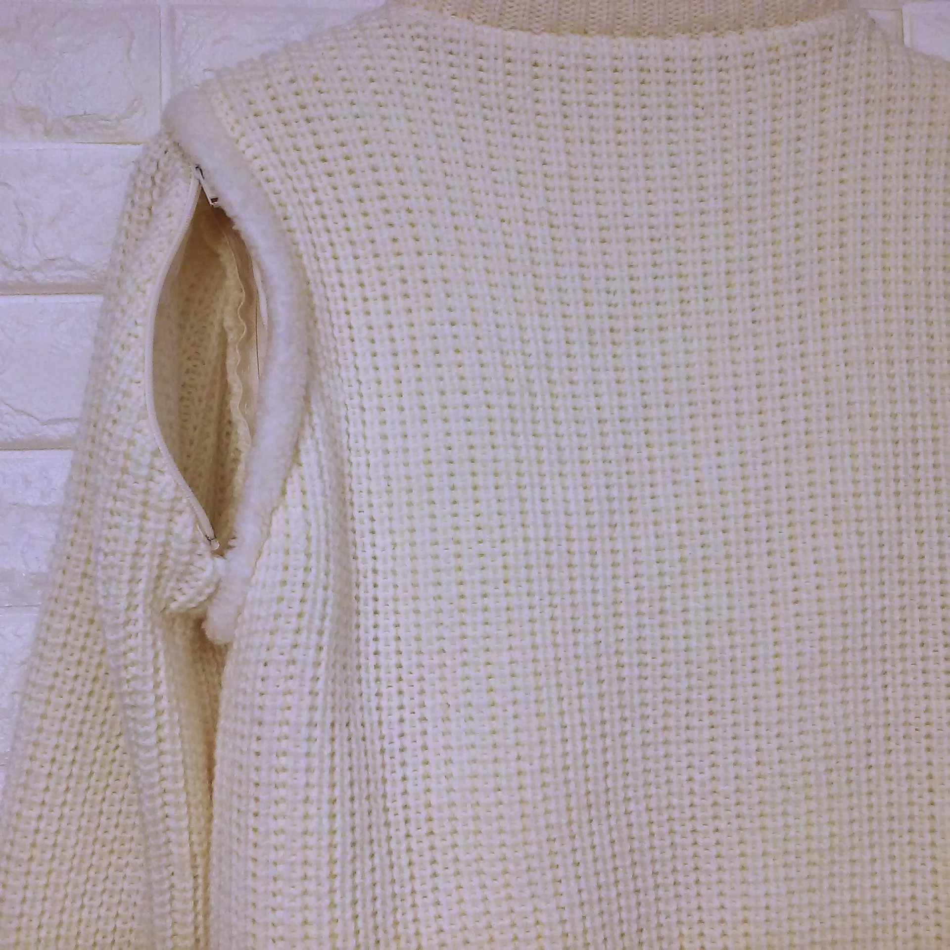 80s Ribbed Cable Knit Coatigan Sweater Zippers To Vest By Outerbound by Hms Made In Taiwan R.o.c. - Image 8