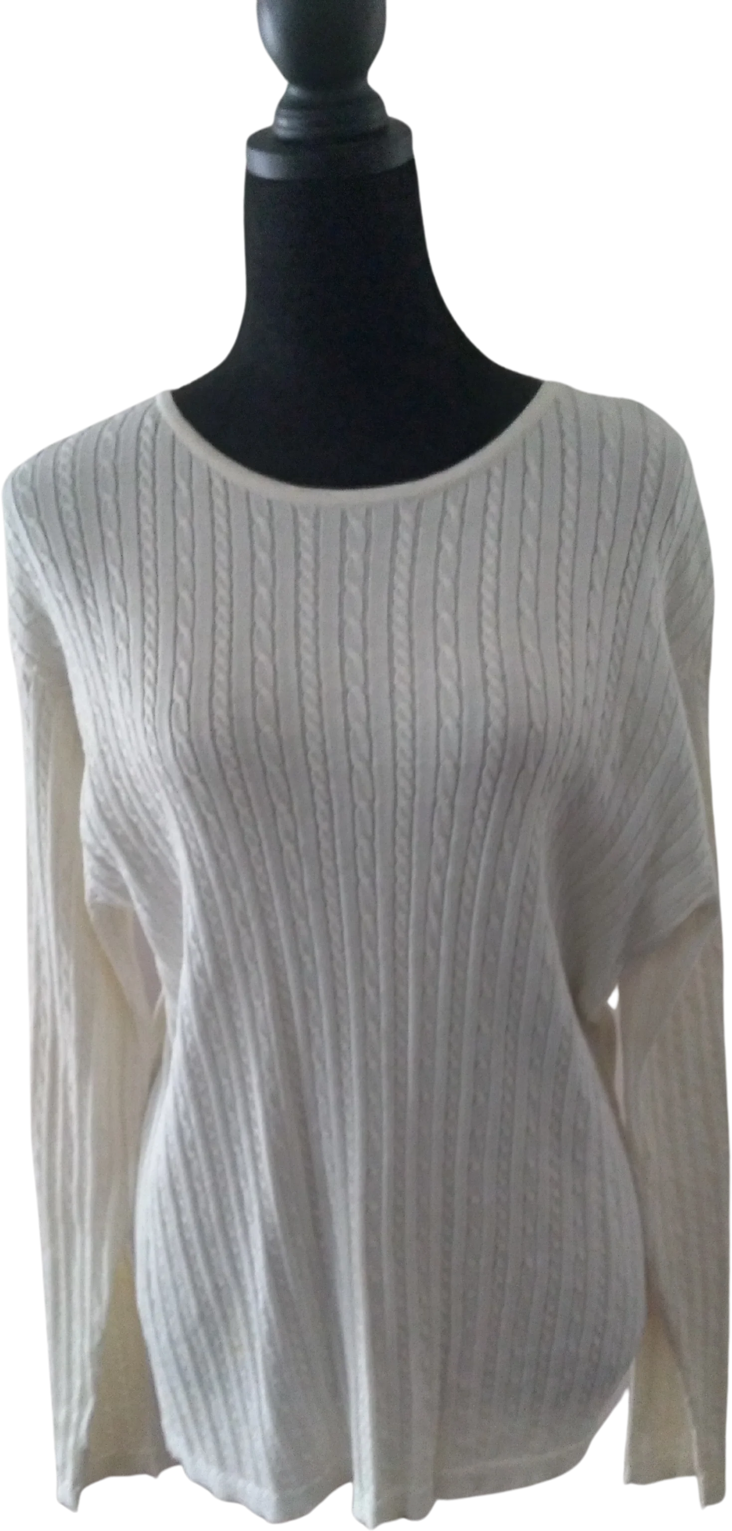 80s Ribbed Crewneck Sweater By Liz Claiborne