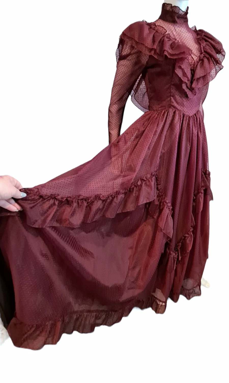 80s Romantic Renaissance Bridal Collection Firmal Gown By Gunne Sax - Image 4