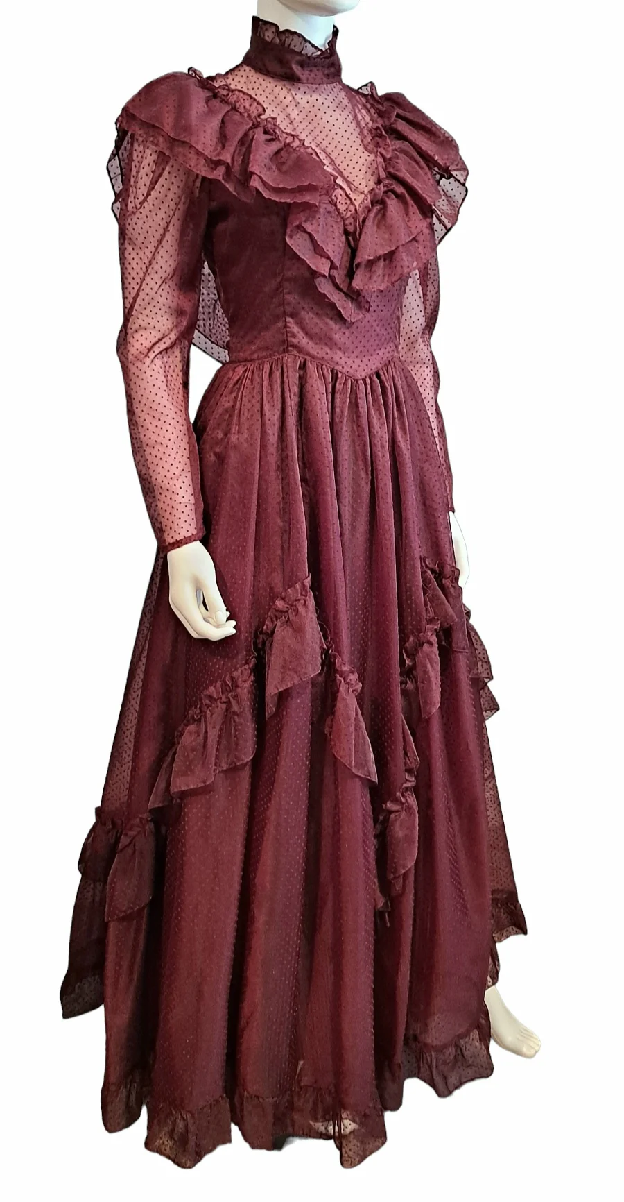 80s Romantic Renaissance Bridal Collection Firmal Gown By Gunne Sax - Image 7