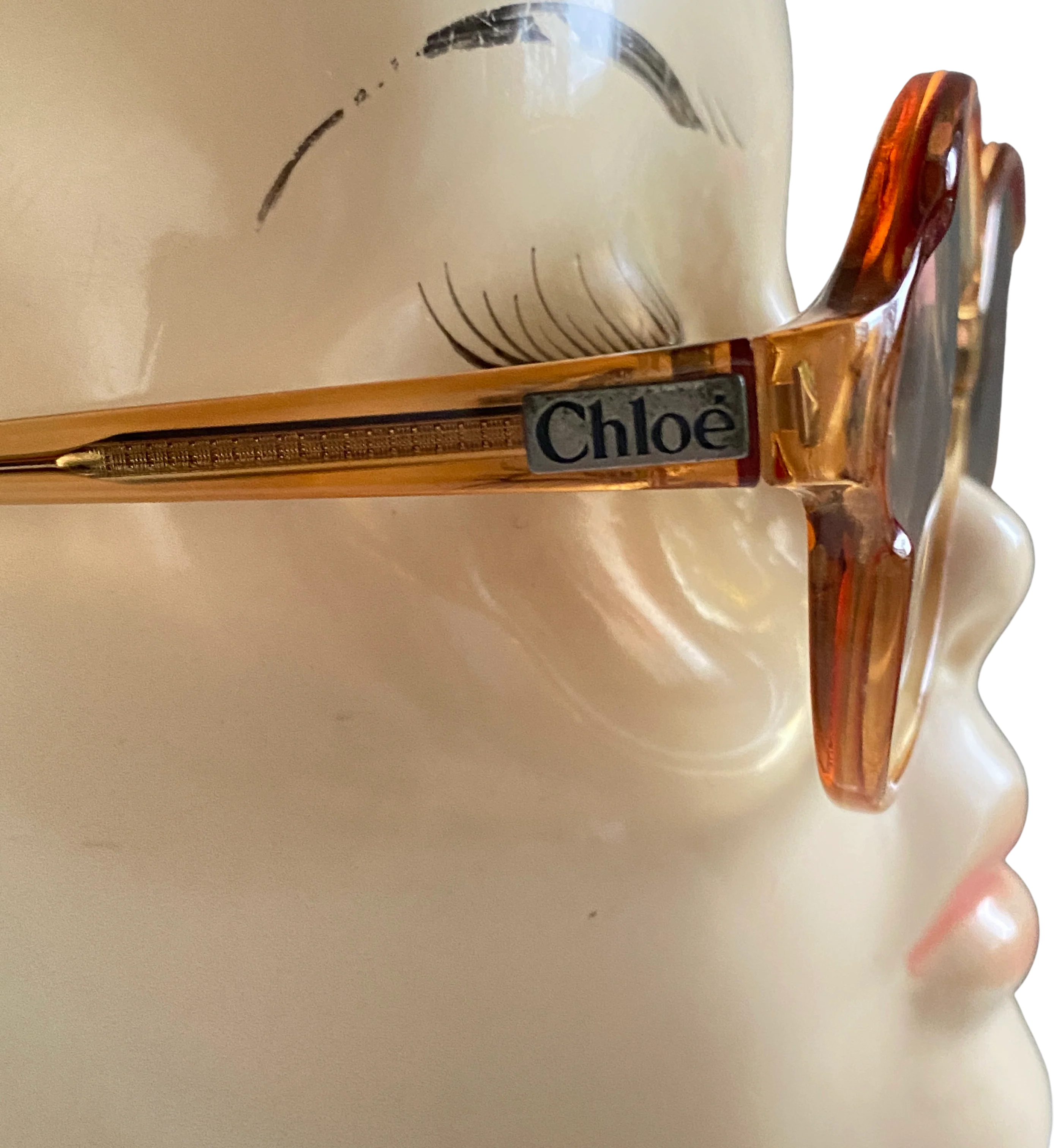 80s Round Oval Granny Style Glasses Frames By Chloe - Image 2
