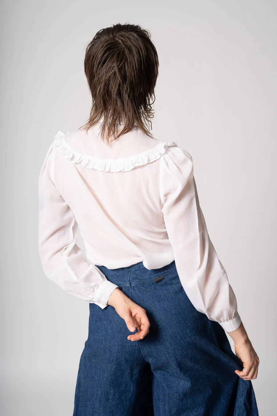 80s Ruffle Blouse - Image 11