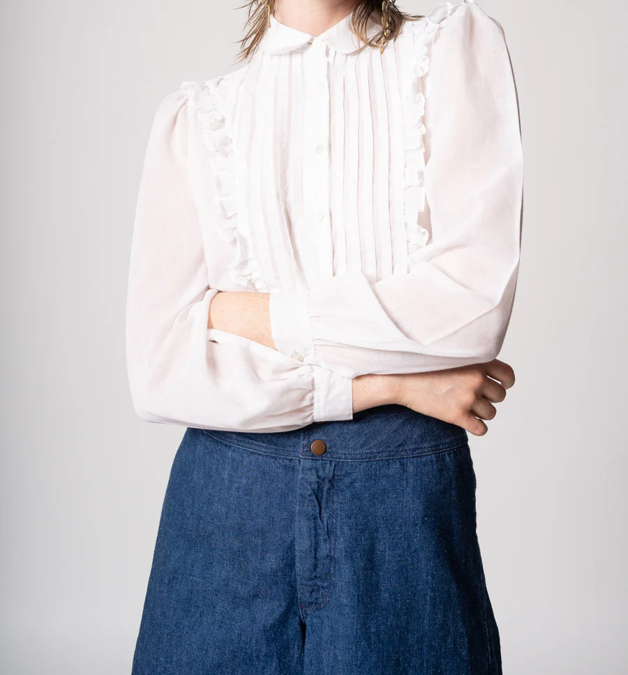80s Ruffle Blouse - Image 2