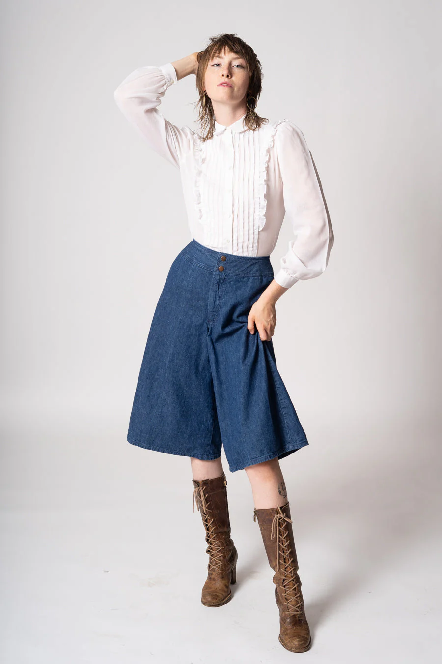 80s Ruffle Blouse - Image 4