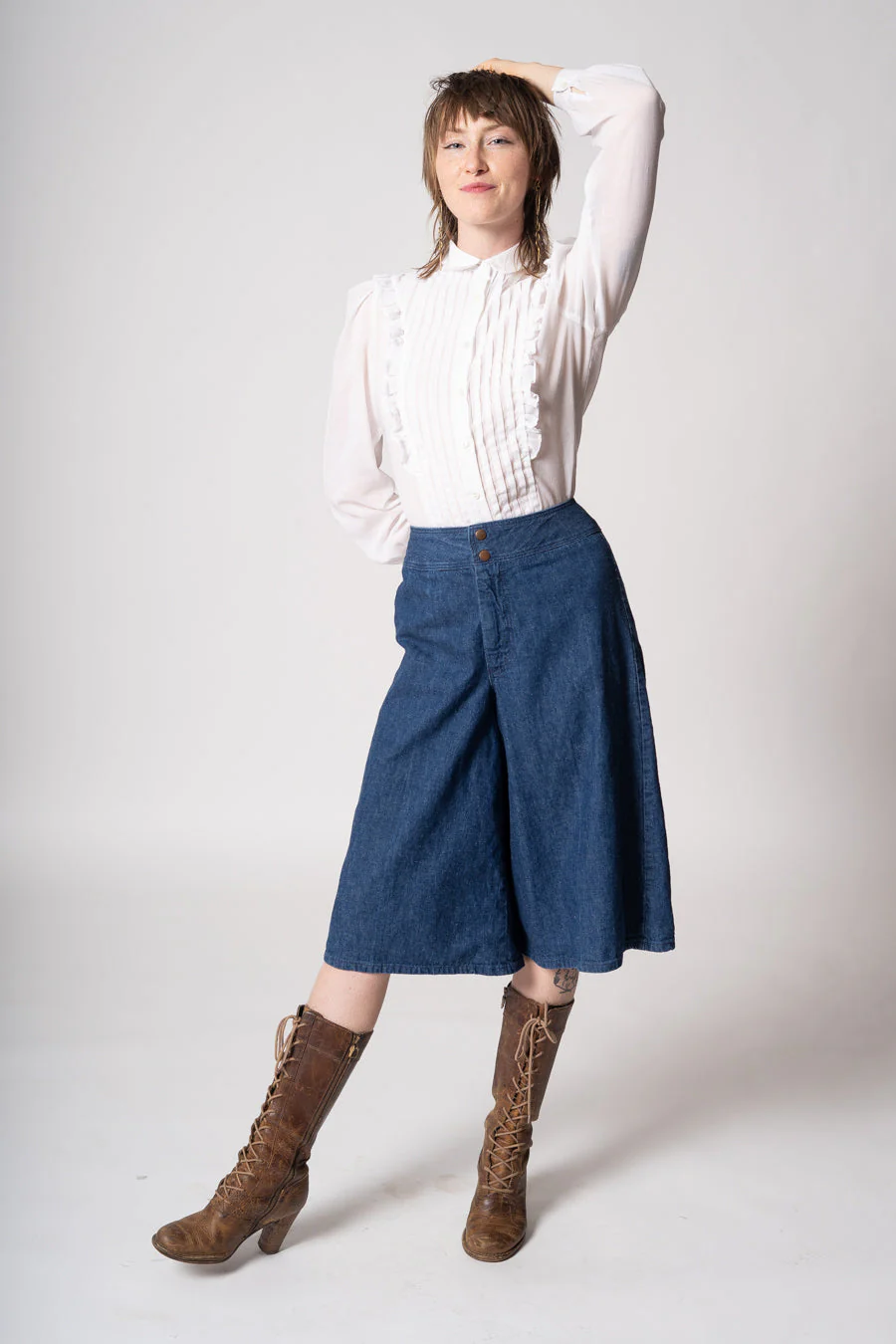80s Ruffle Blouse - Image 5