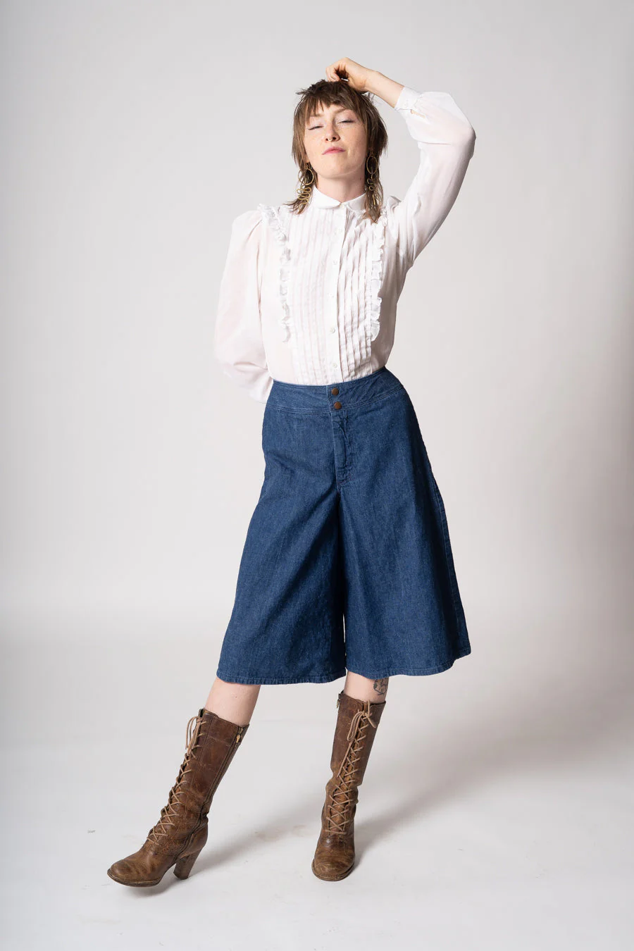 80s Ruffle Blouse - Image 6