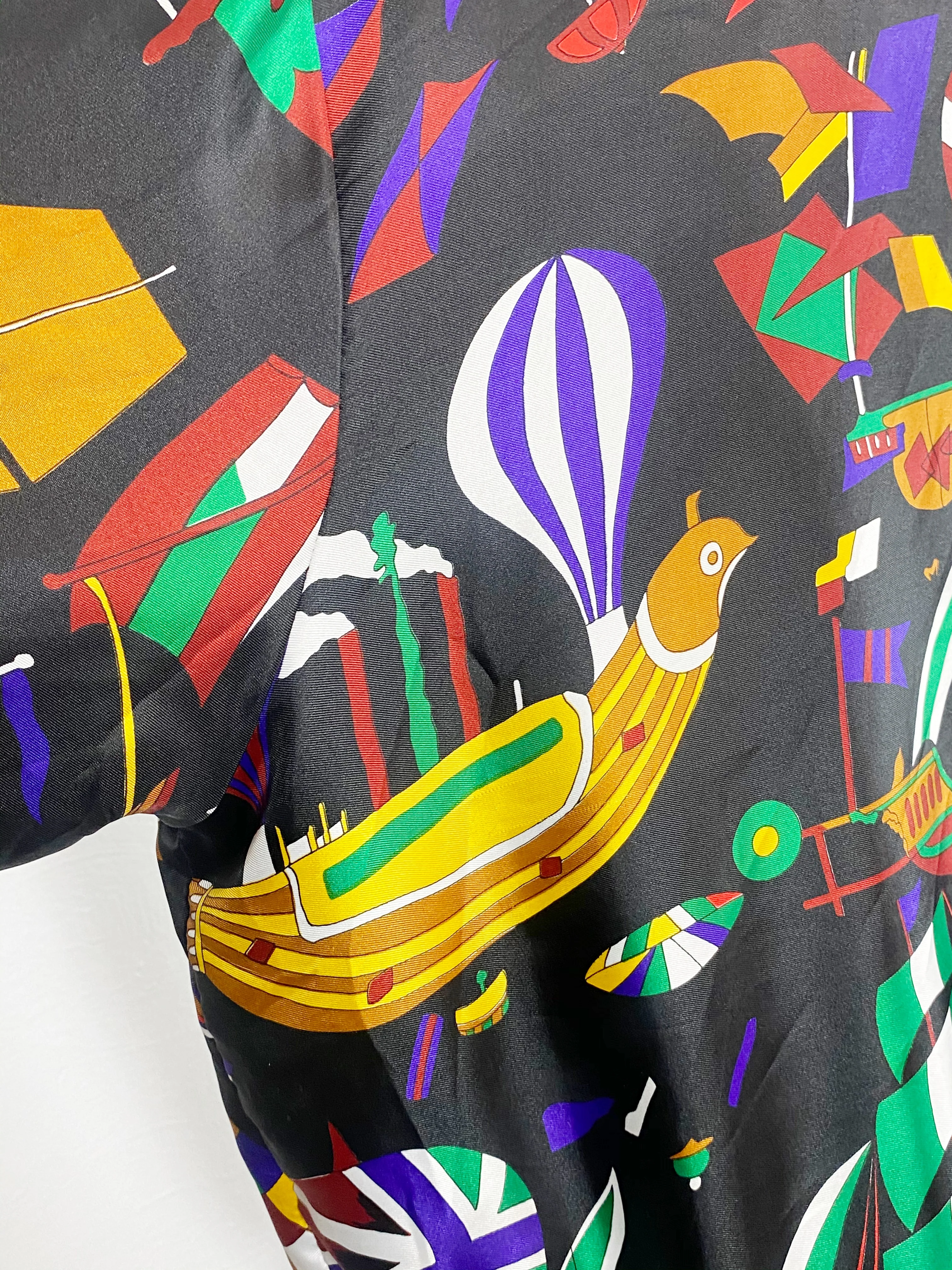 80s Satin Bomber Jacket - Image 6