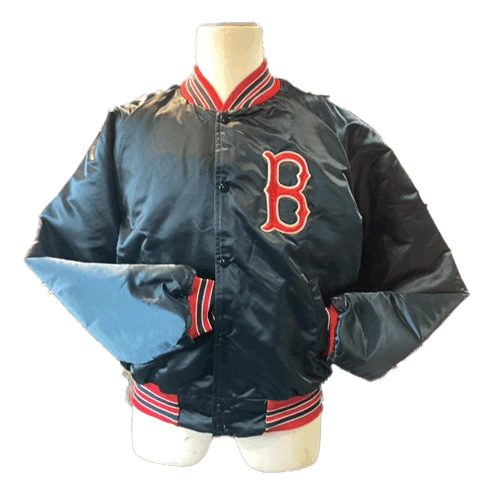 80s Satiny Boston Red Sox Team Jacket By Chalk Line