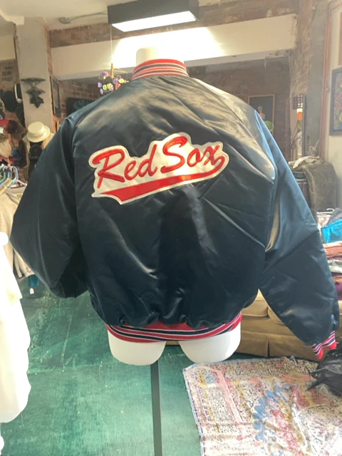 80s Satiny Boston Red Sox Team Jacket By Chalk Line - Image 2