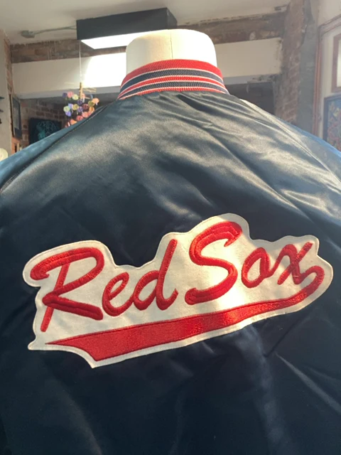 80s Satiny Boston Red Sox Team Jacket By Chalk Line - Image 3