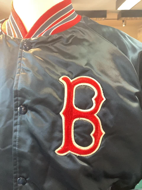 80s Satiny Boston Red Sox Team Jacket By Chalk Line - Image 4