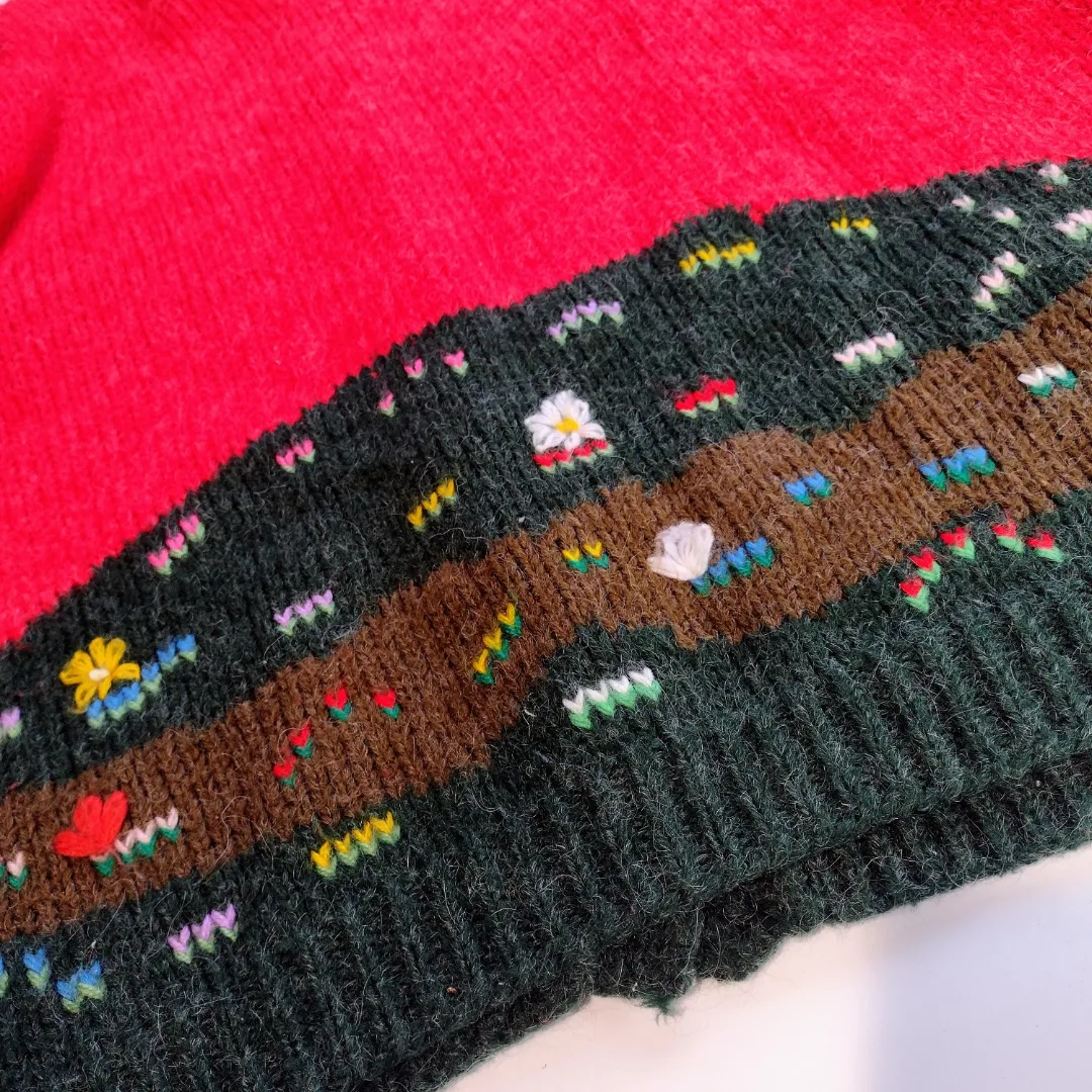 80s Scenic Handknit Cardigan by Maga Morgana