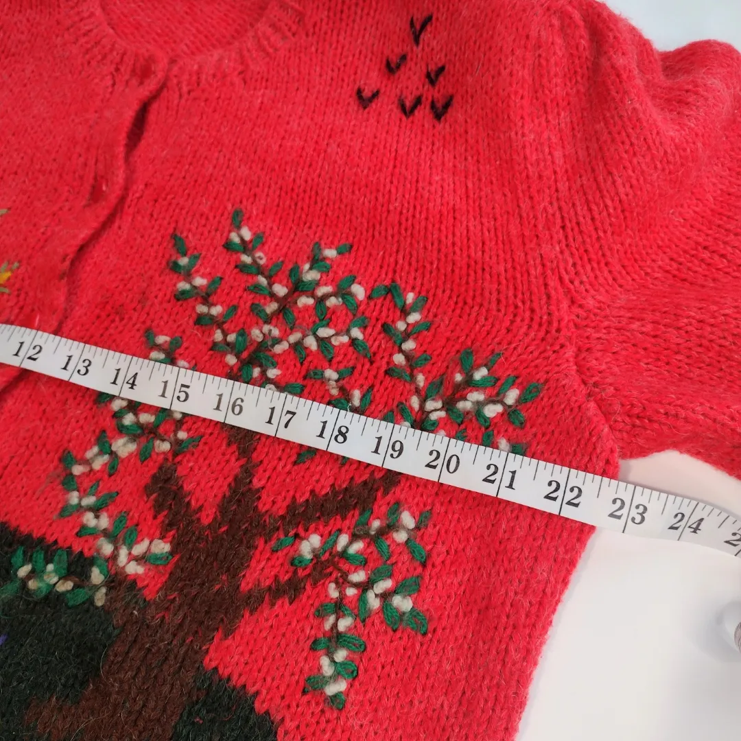 80s Scenic Handknit Cardigan by Maga Morgana - Image 2