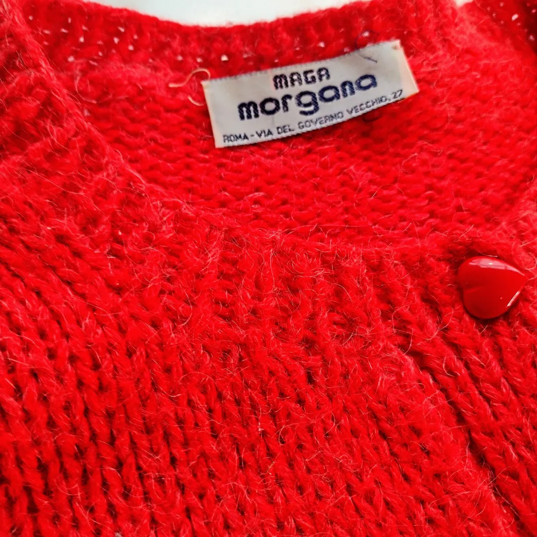 80s Scenic Handknit Cardigan by Maga Morgana - Image 5