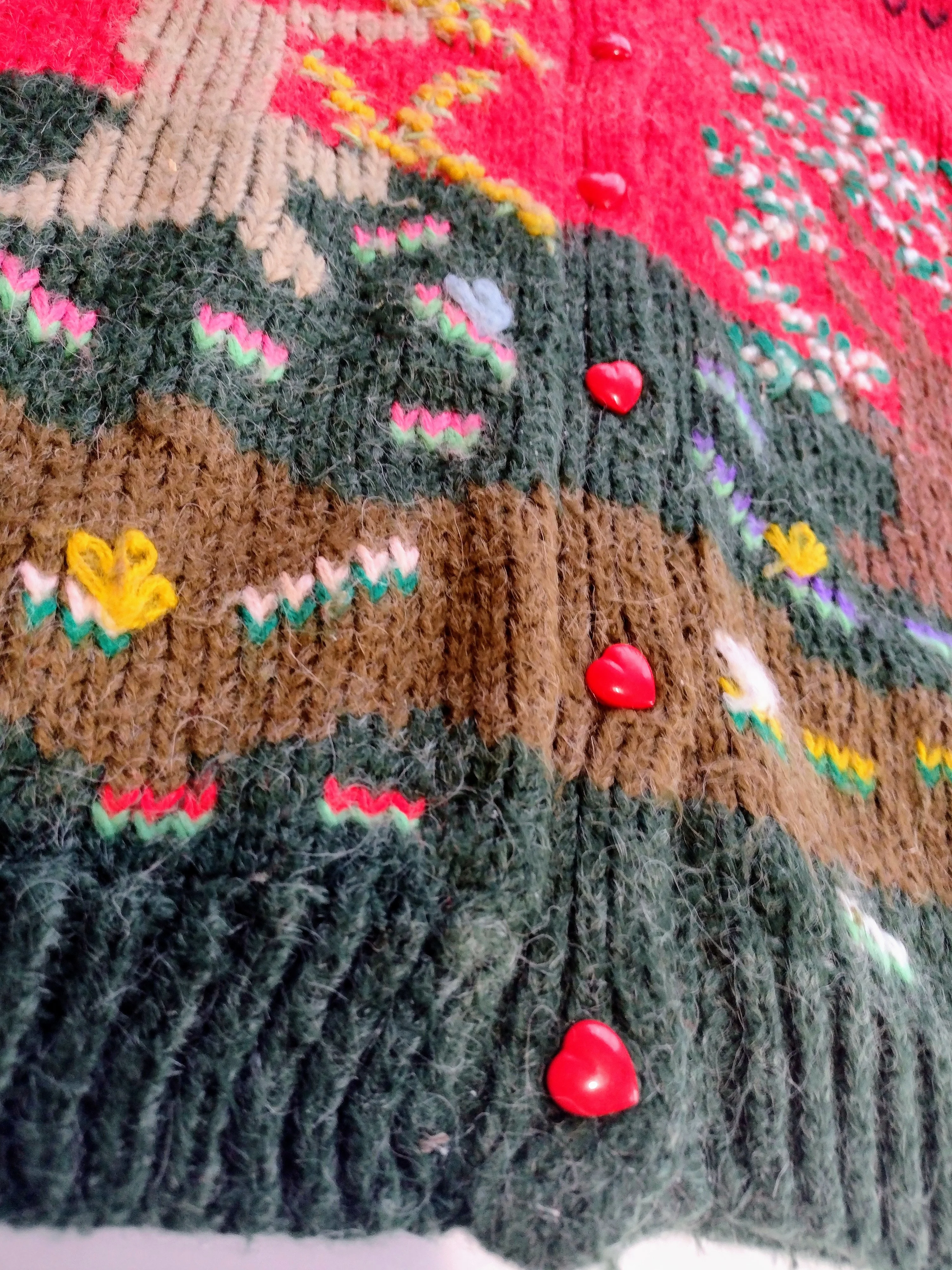 80s Scenic Handknit Cardigan by Maga Morgana - Image 6