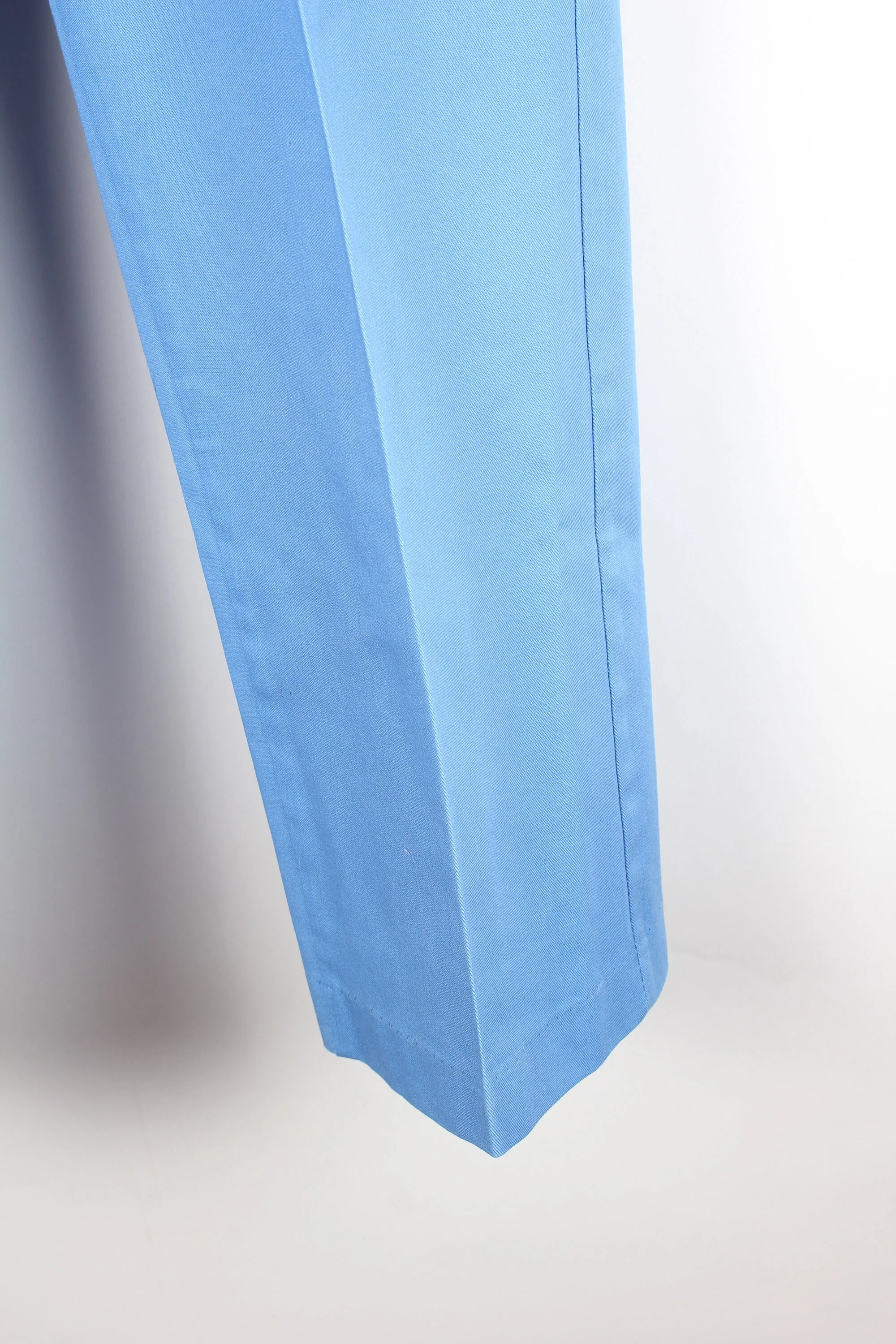 80s Sears Fieldmaster Light Blue Men's Summer Dress Pants Khaki Slacks by Sears - Image 4