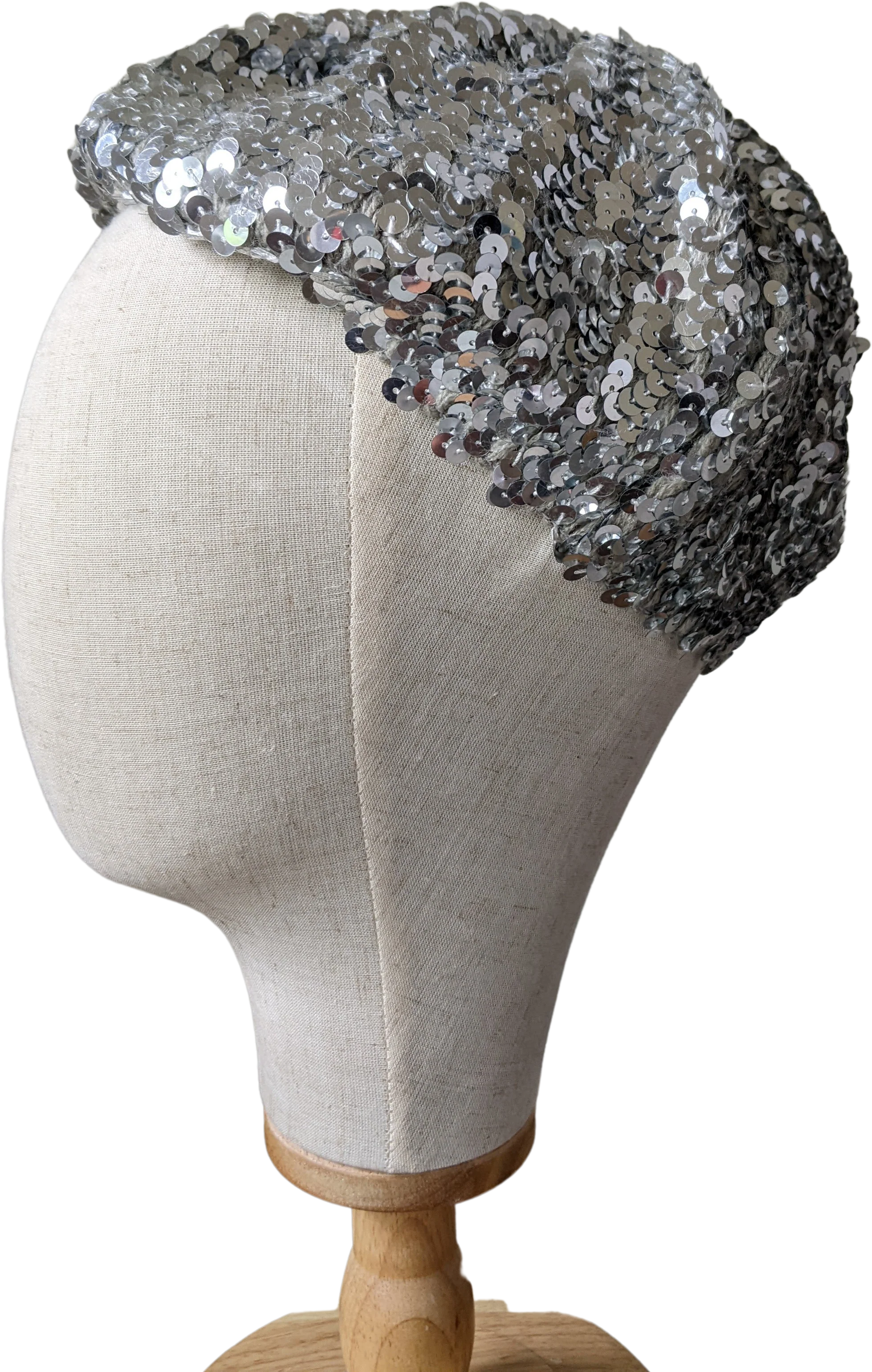 80s Sequin Beret Hat