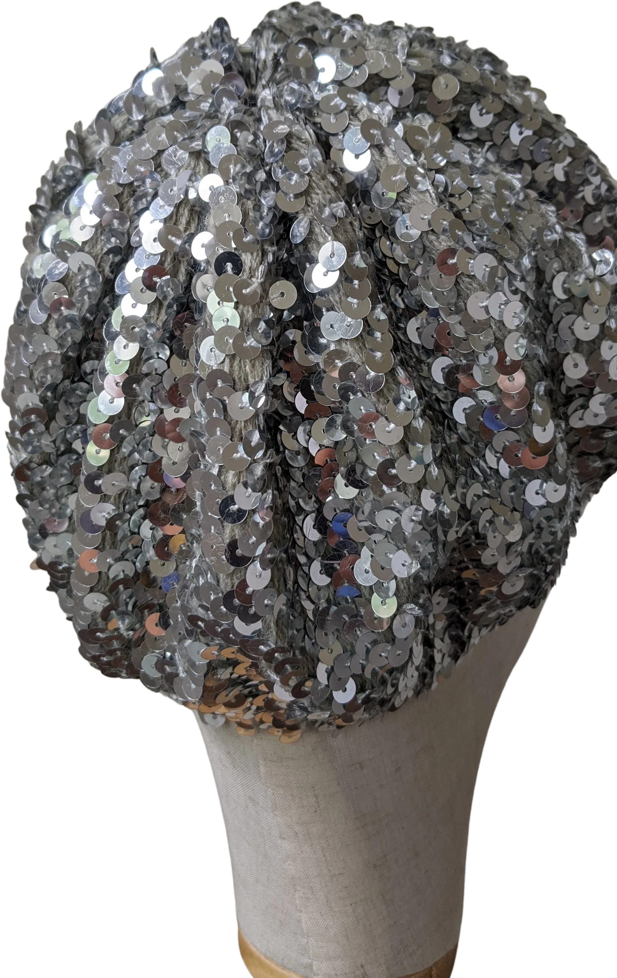 80s Sequin Beret Hat - Image 2
