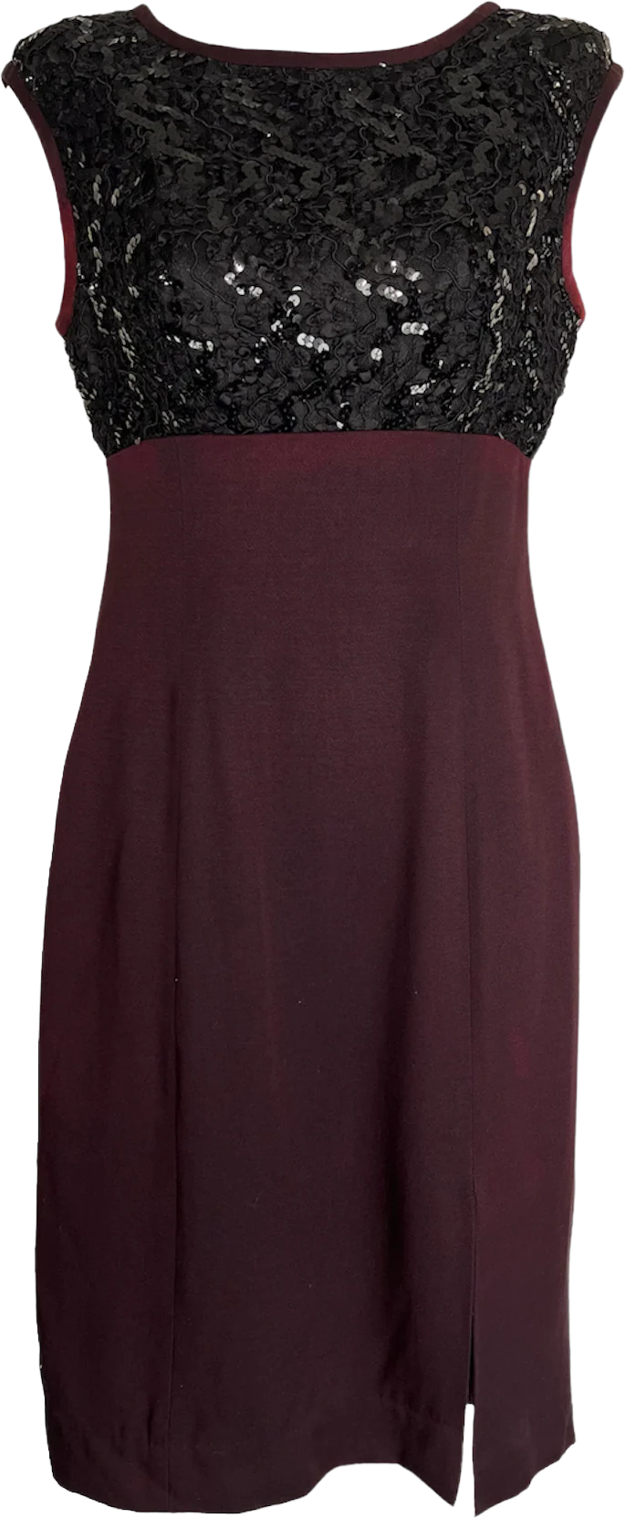 80s Sequin Sleeveless Cocktail Dress By Amanda Taylor