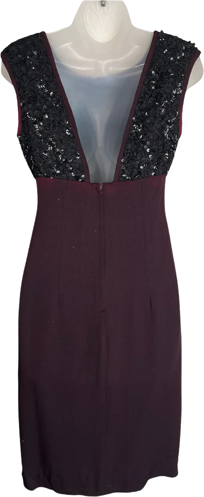 80s Sequin Sleeveless Cocktail Dress By Amanda Taylor - Image 2