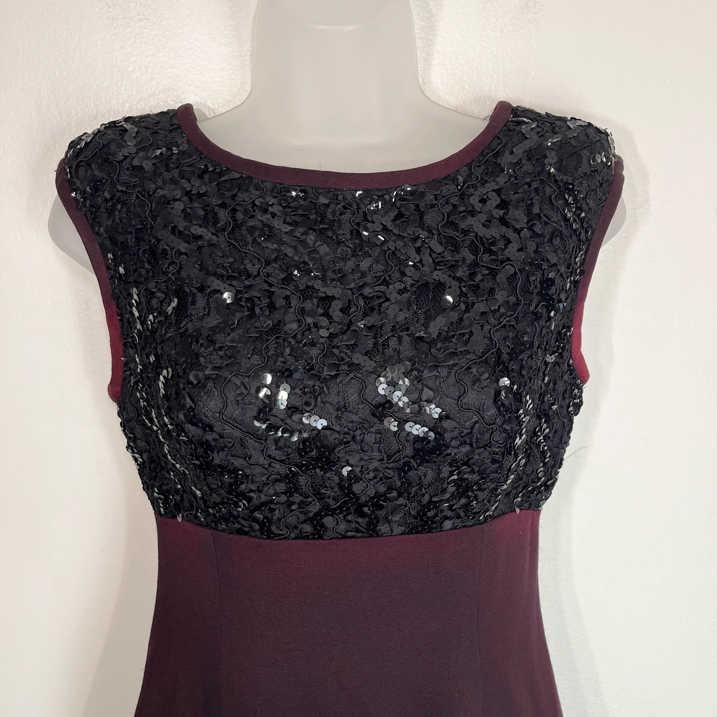 80s Sequin Sleeveless Cocktail Dress By Amanda Taylor - Image 4