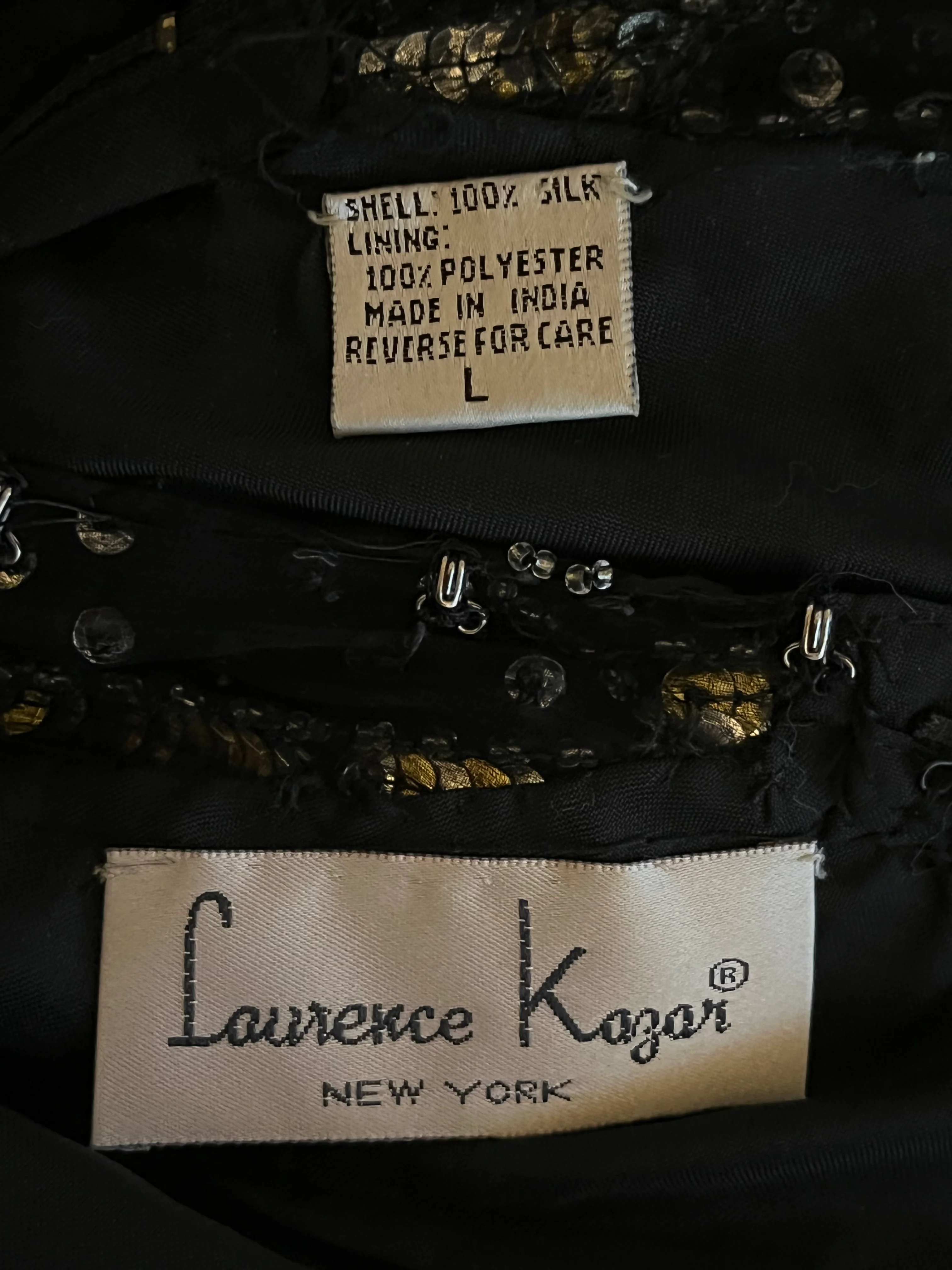 80s Sequin Sparkle Glam Nye Party Dress By Lawrence Kazar - Image 4