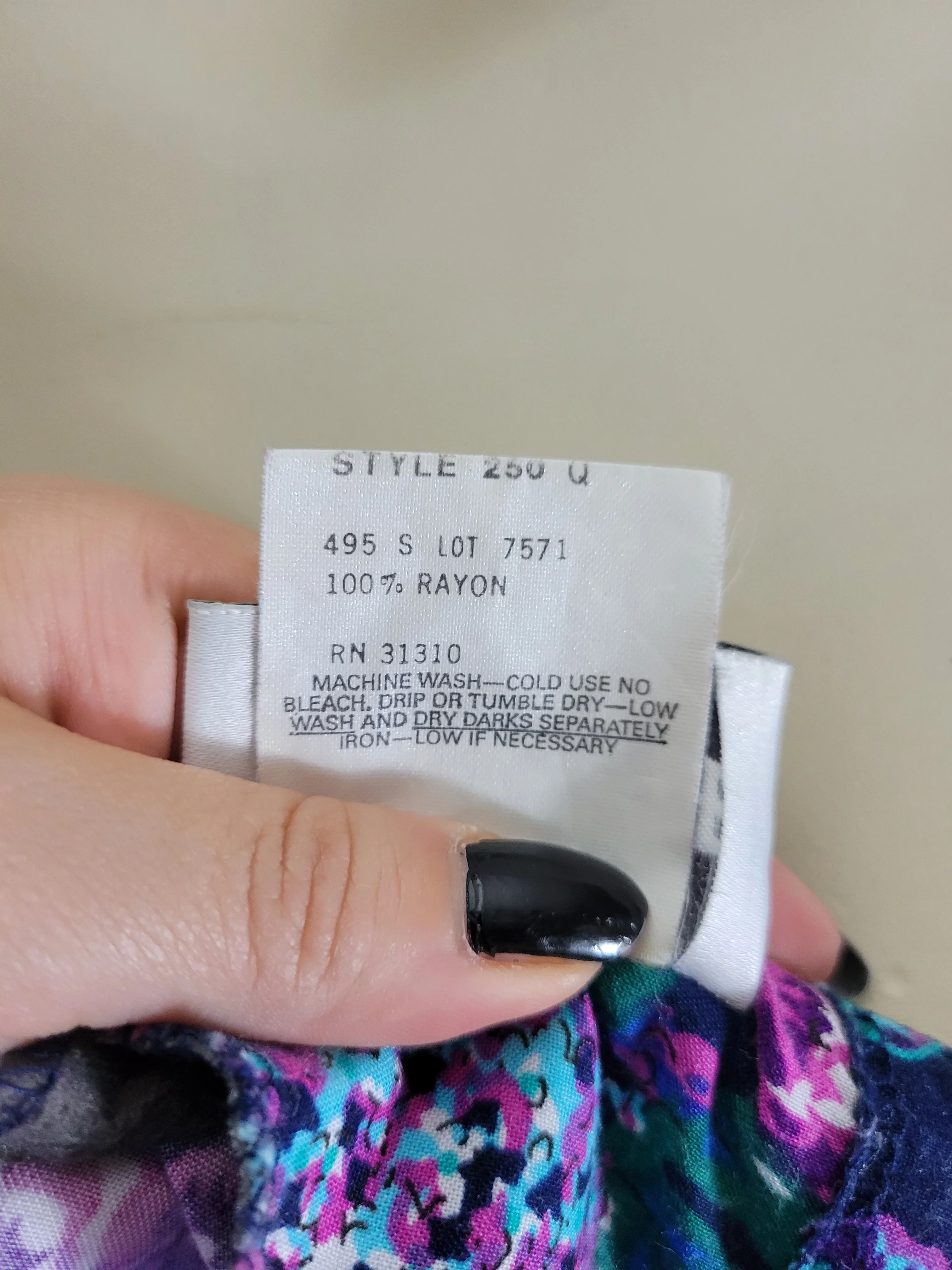 80s Short Sleeve Floral Belted Dress By Paquette Too! - Image 14