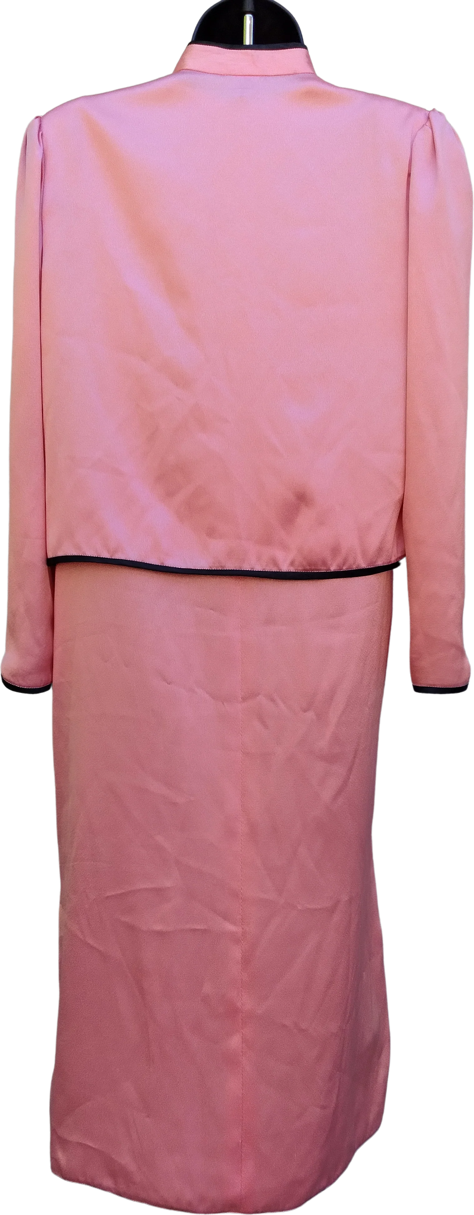 80s Silk Embellished Dress And Jacket Set - Image 2