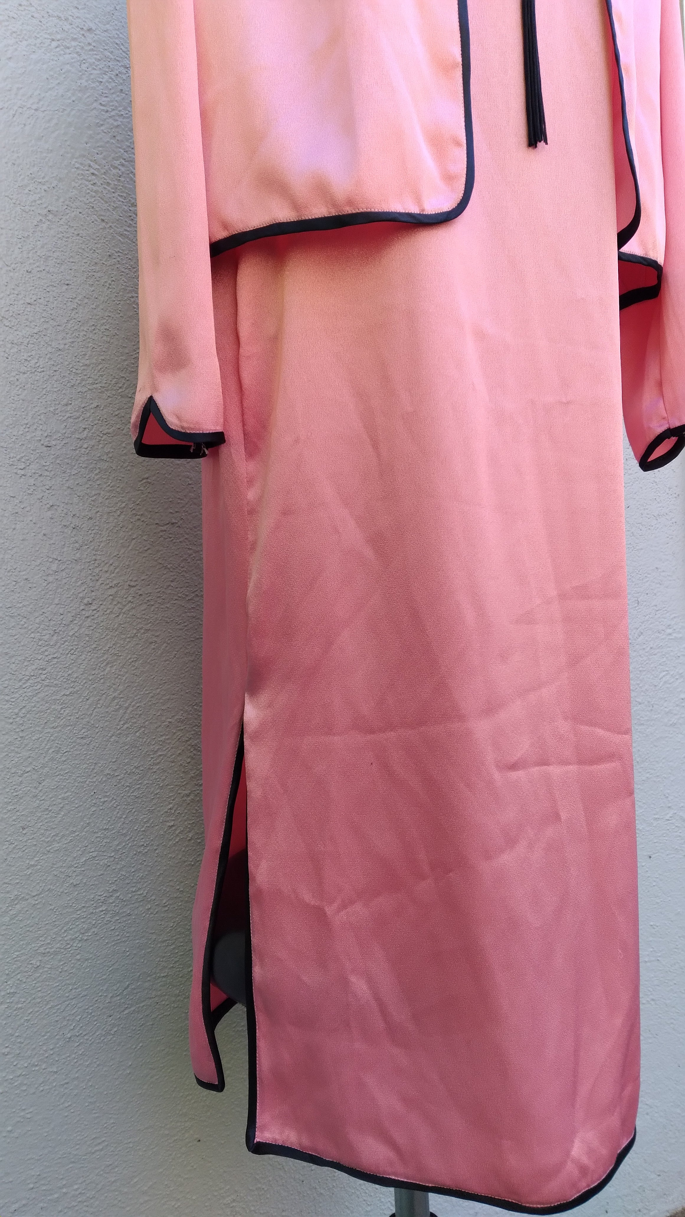 80s Silk Embellished Dress And Jacket Set - Image 9