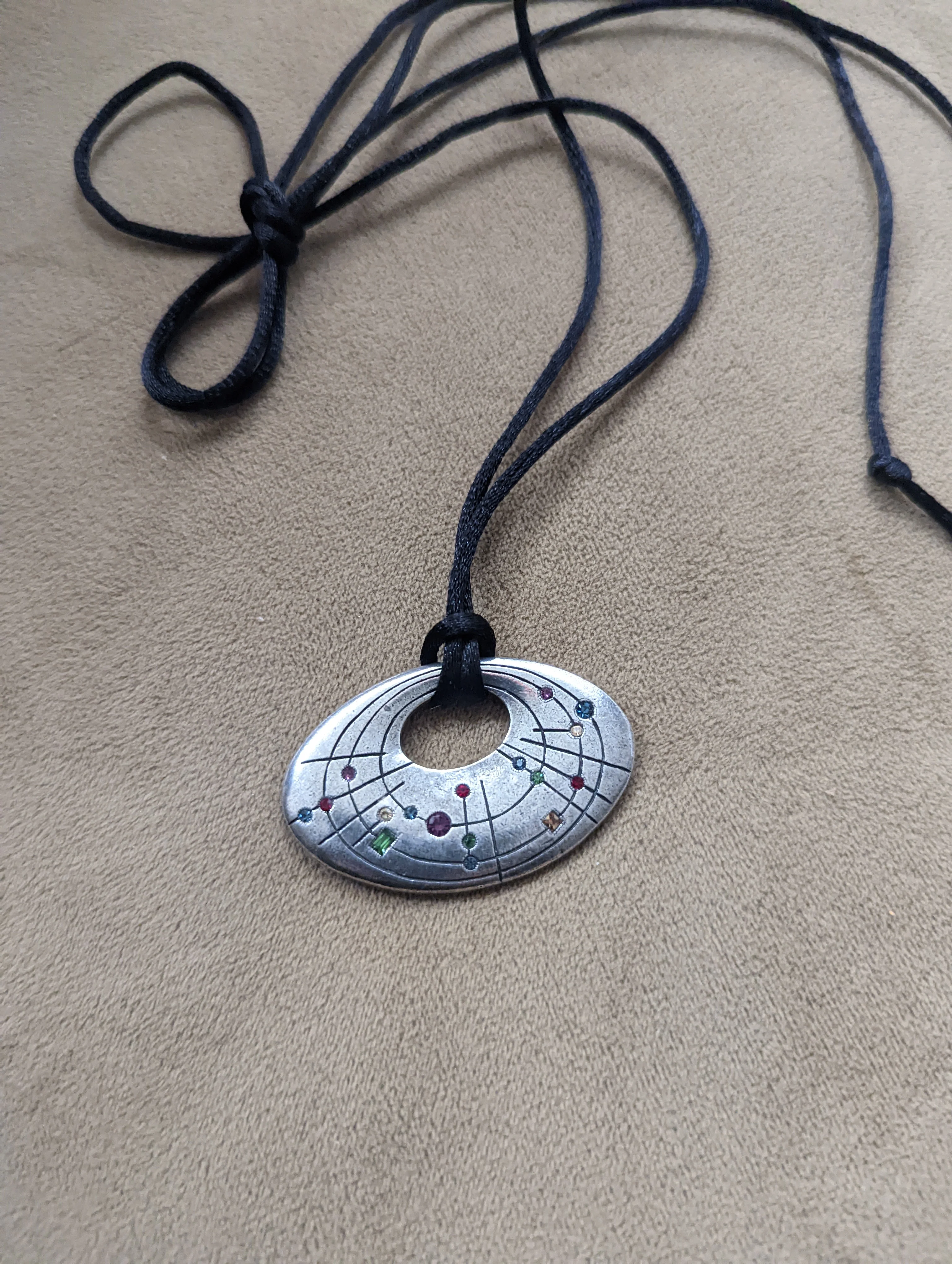 80s Silver Multiple Color Pendant By Patricia Locke - Image 11