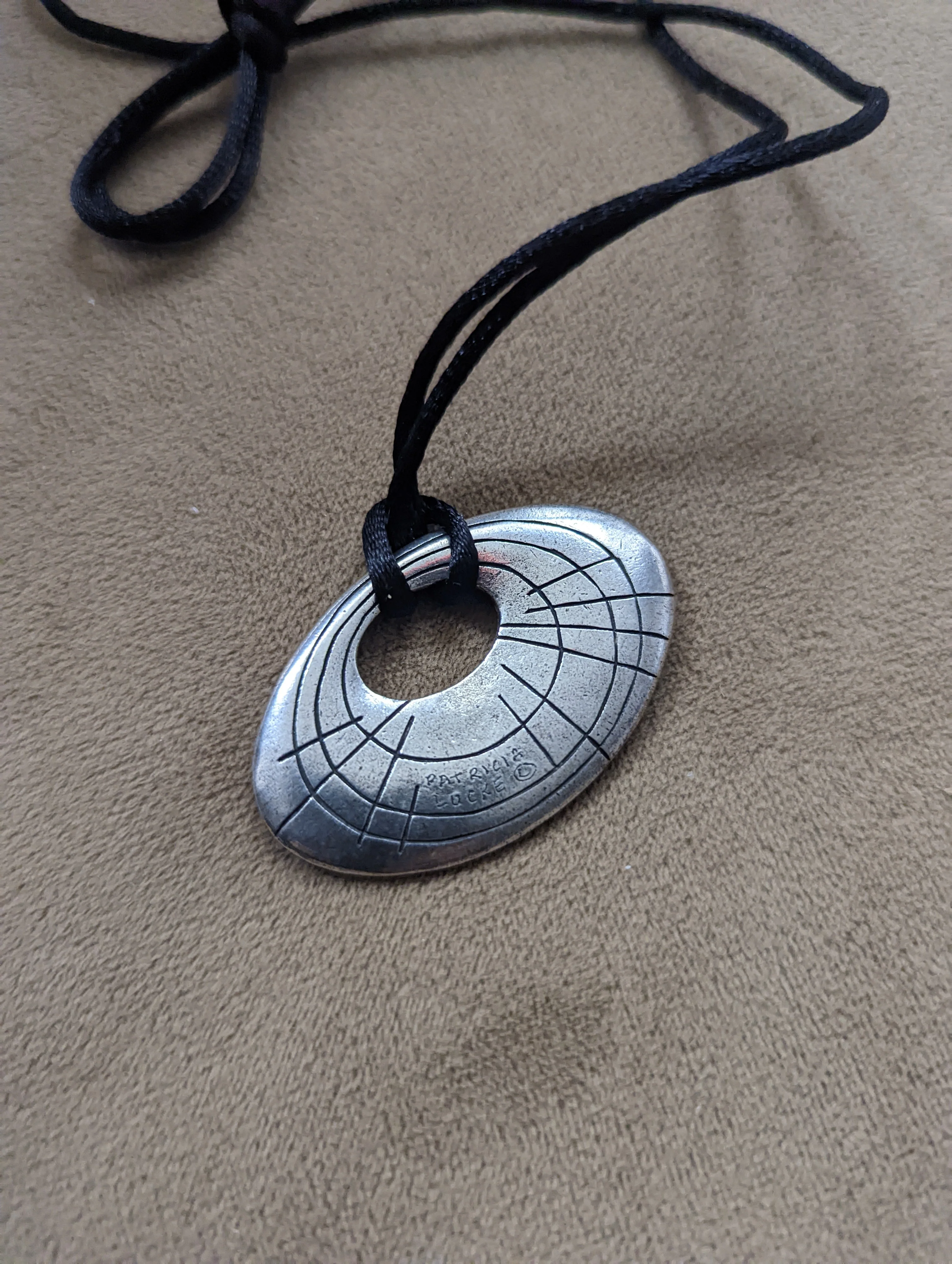 80s Silver Multiple Color Pendant By Patricia Locke - Image 6