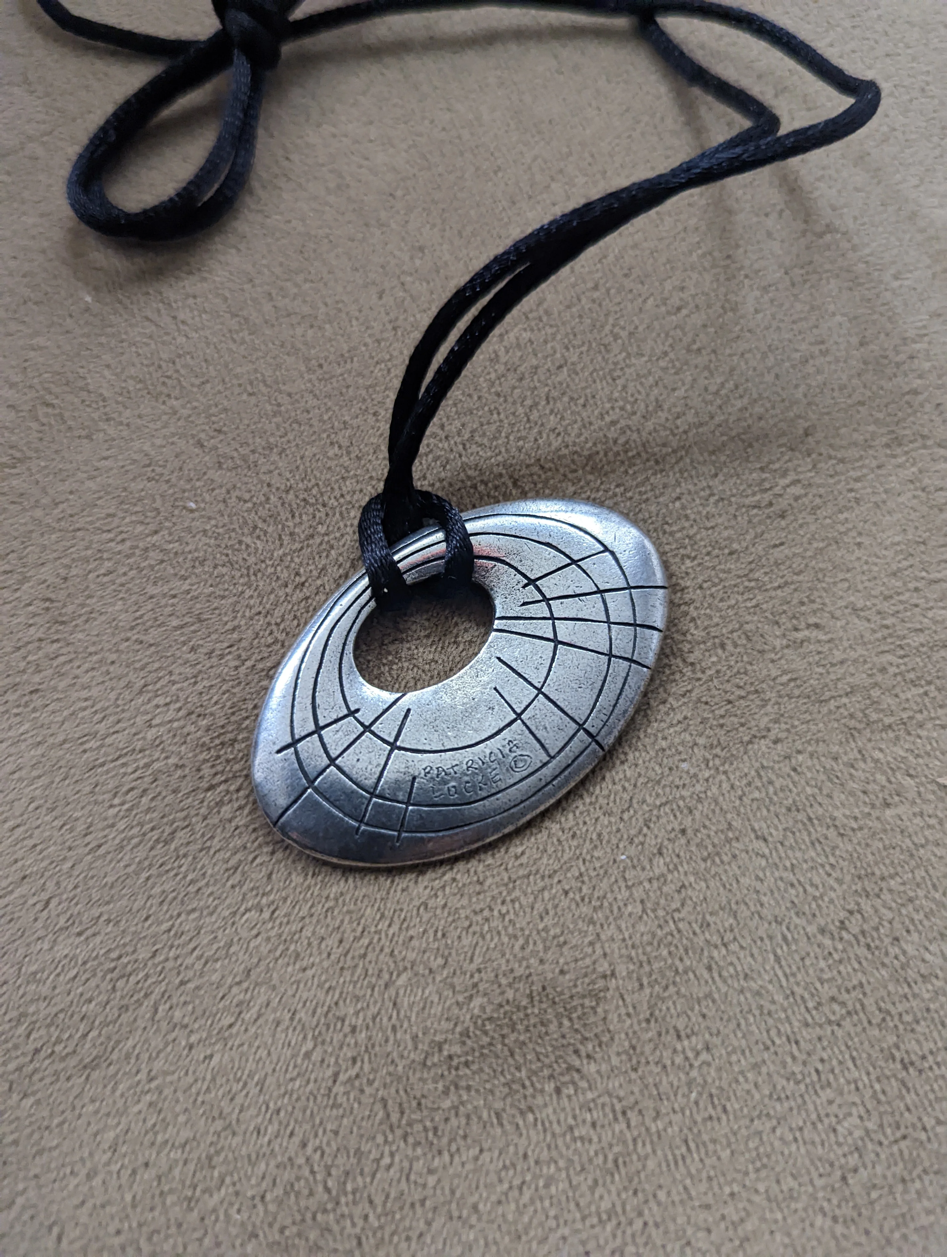 80s Silver Multiple Color Pendant By Patricia Locke - Image 7